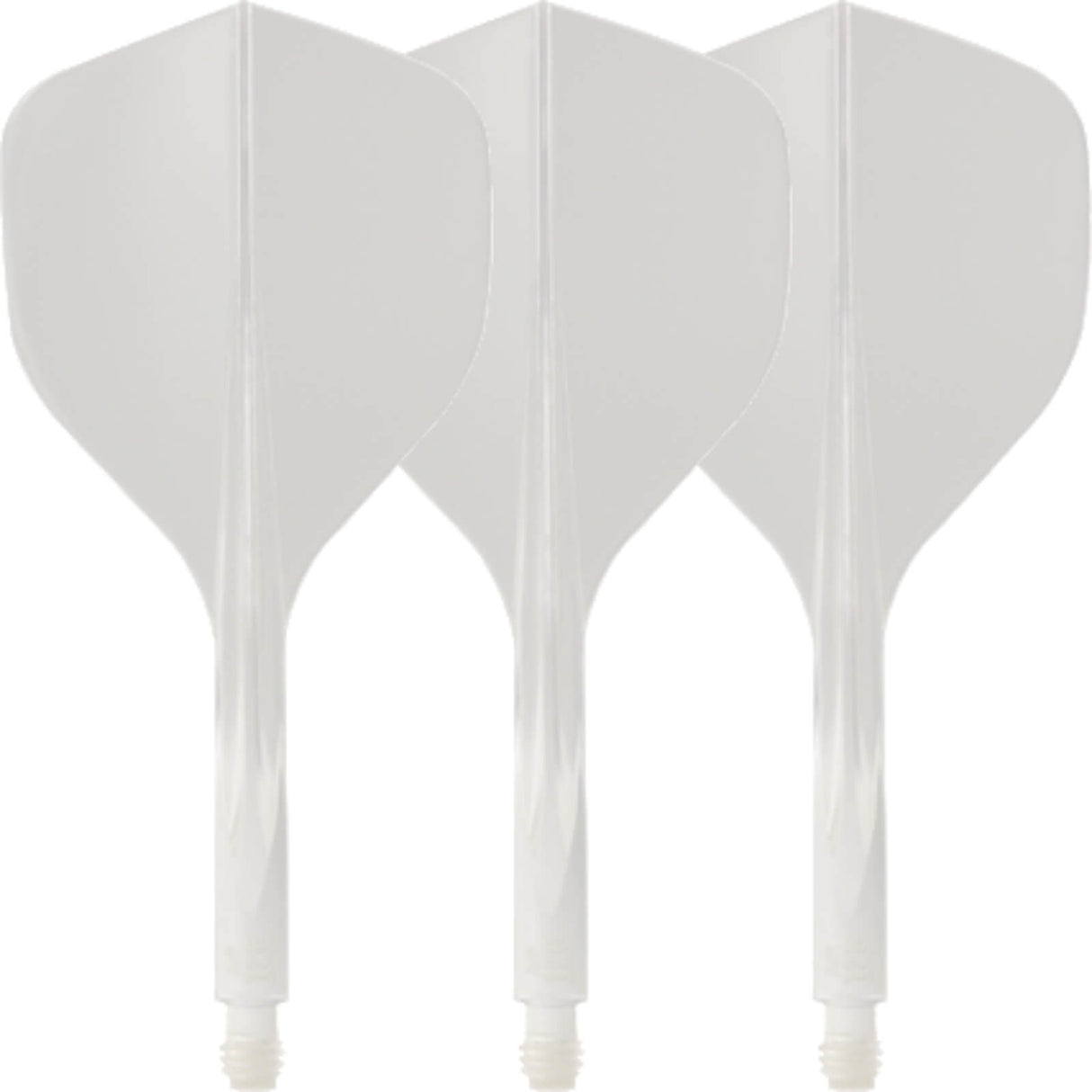Condor - Axe 120 - Tri-Fin Dart Flights - Integrated Flight & Shaft System - Short (21.5mm) / White