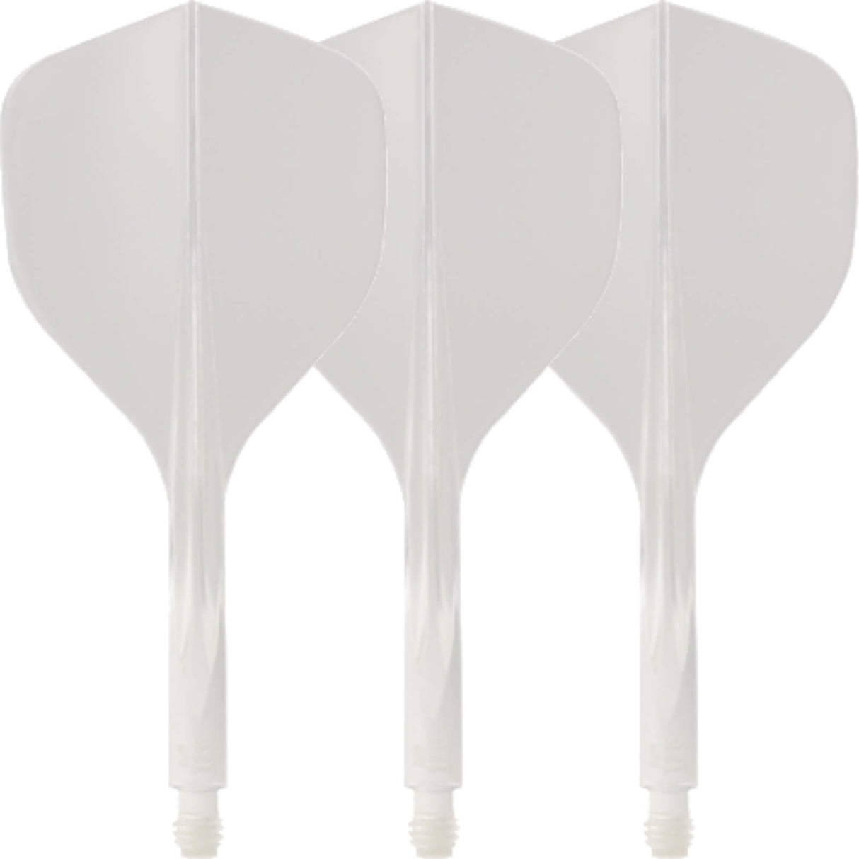 Condor - Axe 120 - Tri-Fin Dart Flights - Integrated Flight & Shaft System - Short (21.5mm) / Clear