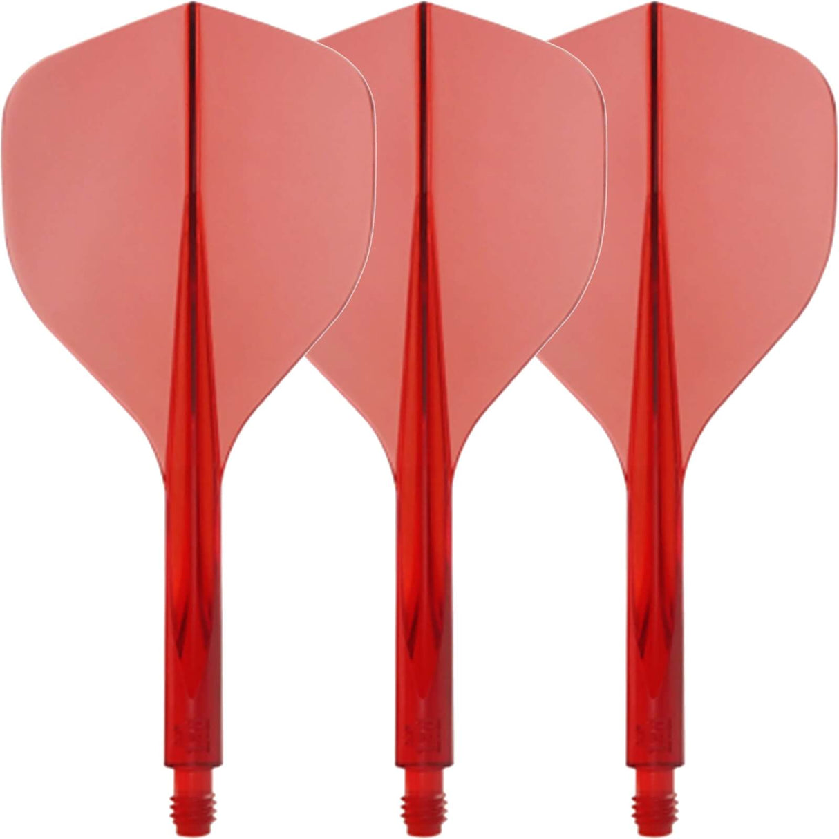 Condor - Axe 120 - Tri-Fin Dart Flights - Integrated Flight & Shaft System - Short (21.5mm) / Red