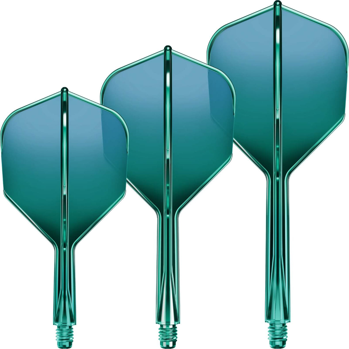 GOAT - A1R - Standard Dart Flights - Integrated Flight & Shaft System - Short (19mm) / Green