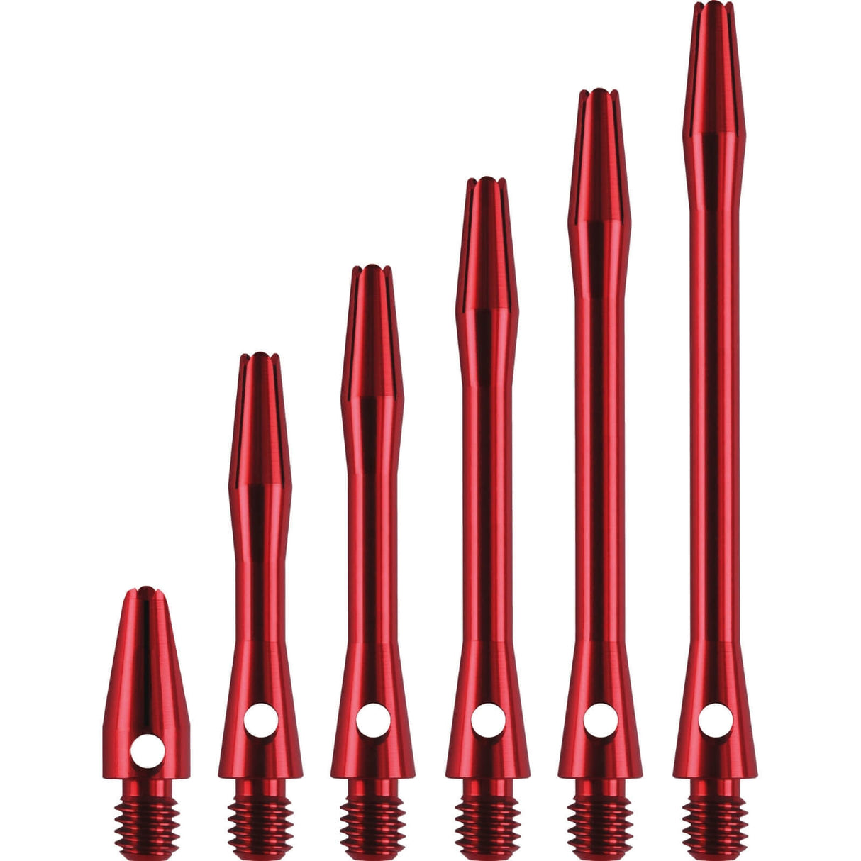 Designa - Anodised Aluminium Dart Shafts - Micro (13mm) / Red