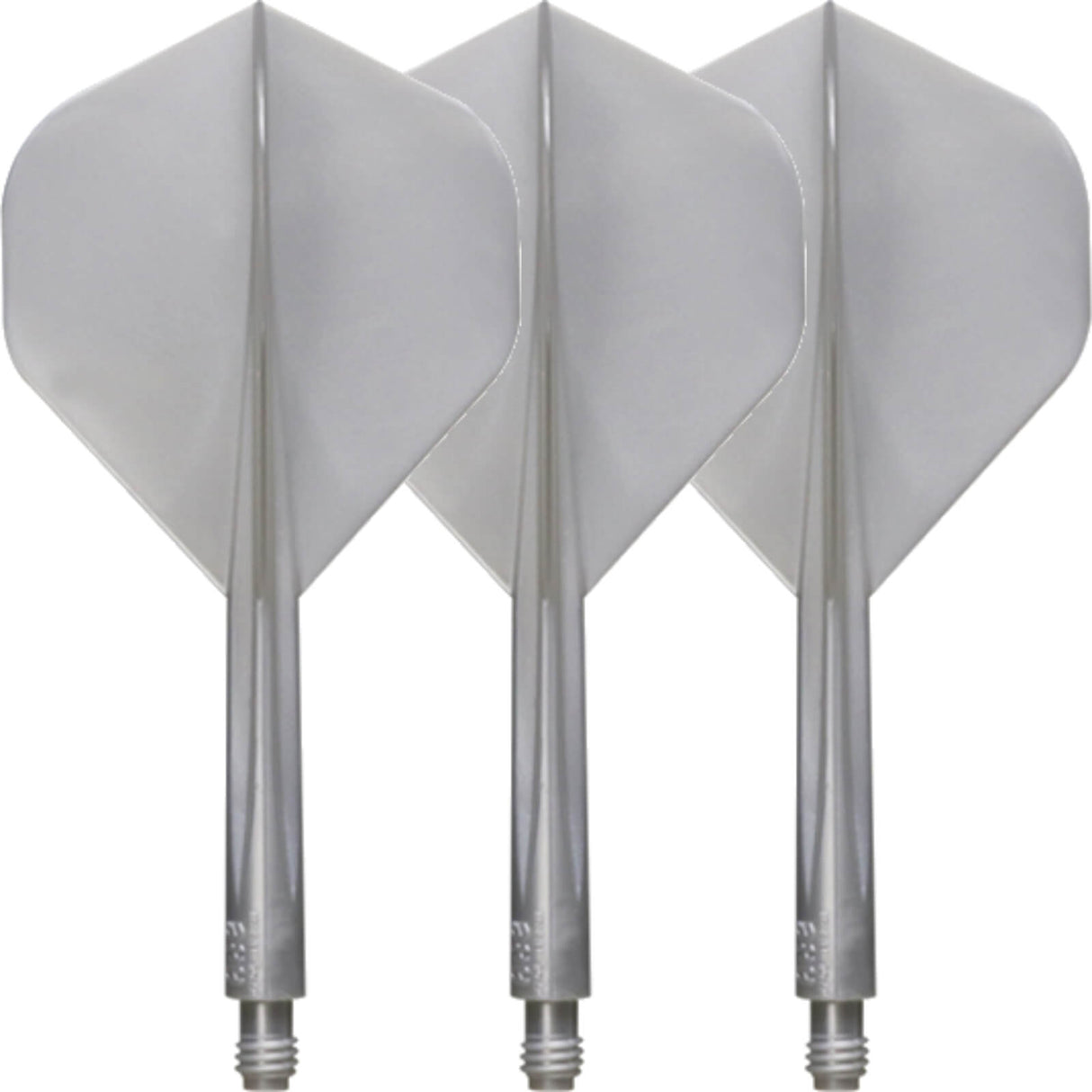 Condor - Axe Metallic Standard - Big Wing Dart Flights - Integrated Flight & Shaft System - Short (21.5mm) / Silver