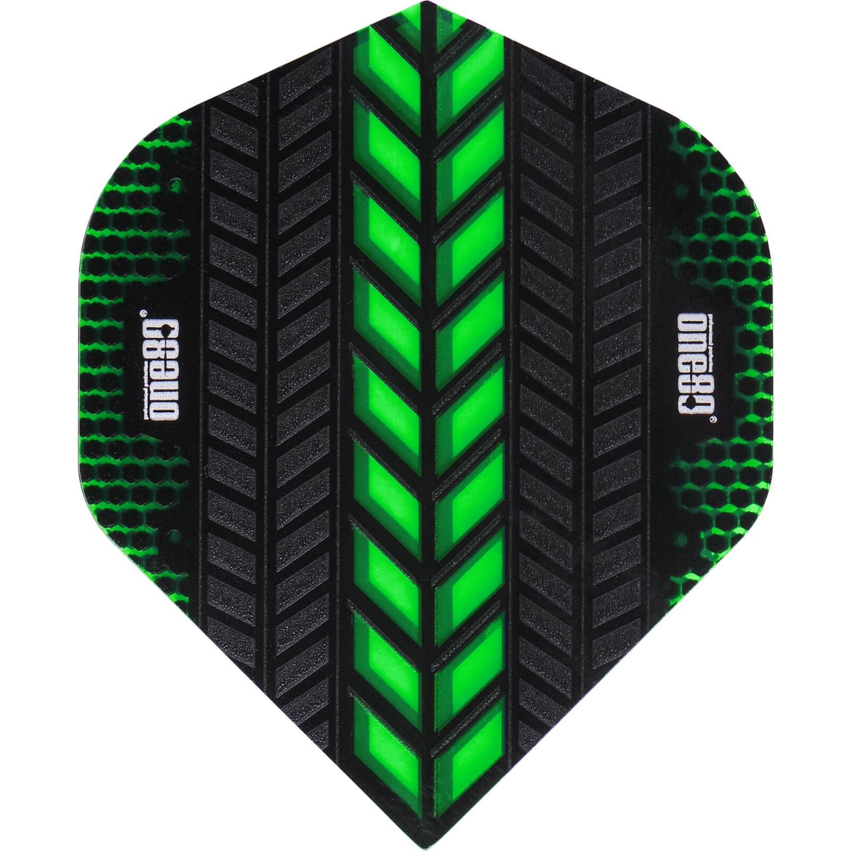 One80 - Axis - Big Wing Dart Flights - Green