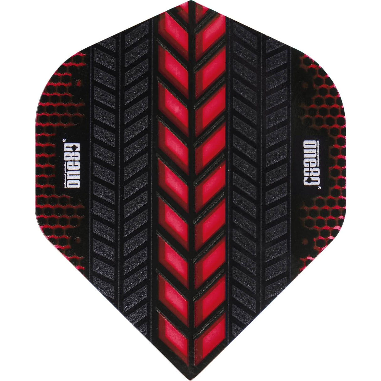 One80 - Axis - Big Wing Dart Flights - Red