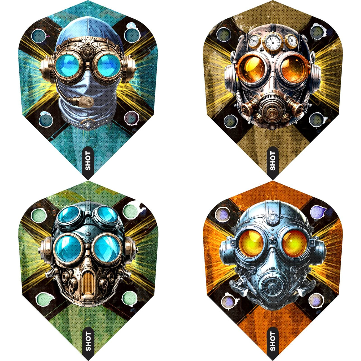 Shot - Badlands - Standard Dart Flights -