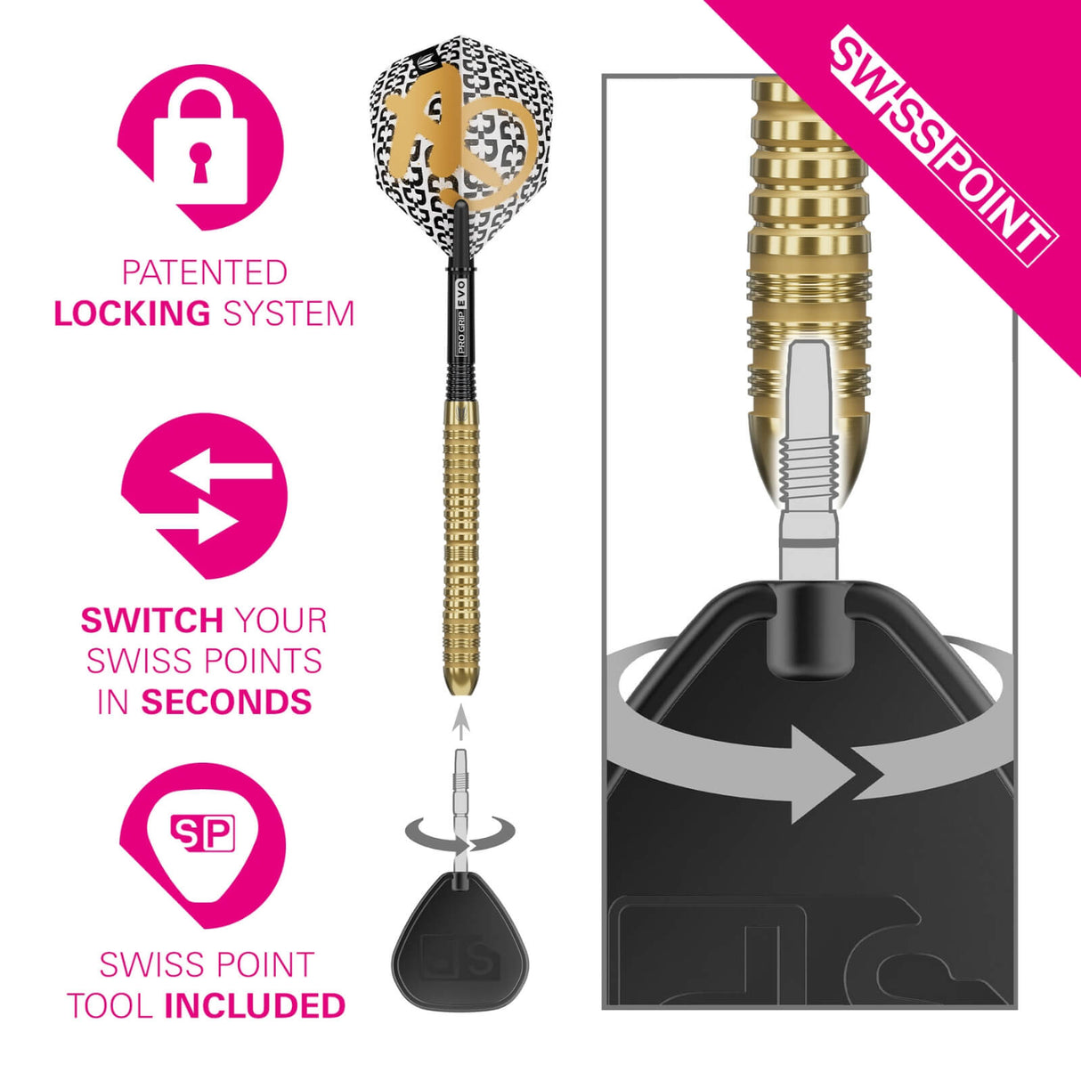 Target - Bolide Envy 04 Darts - Swiss Point - 90% Tungsten - 21g 23g 25g -