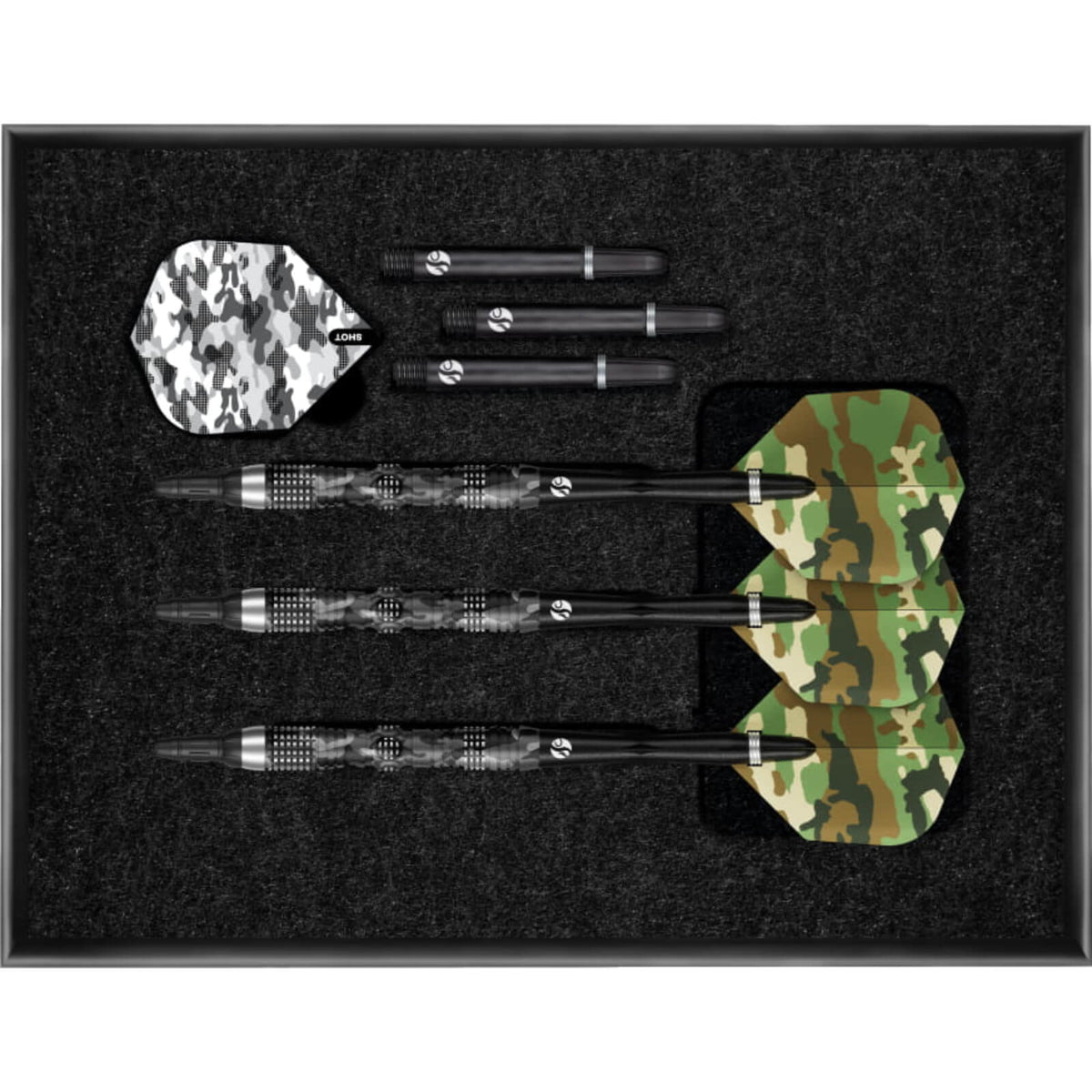 Shot - Camo Longshot Darts - Soft Tip - 95% Tungsten - 20g