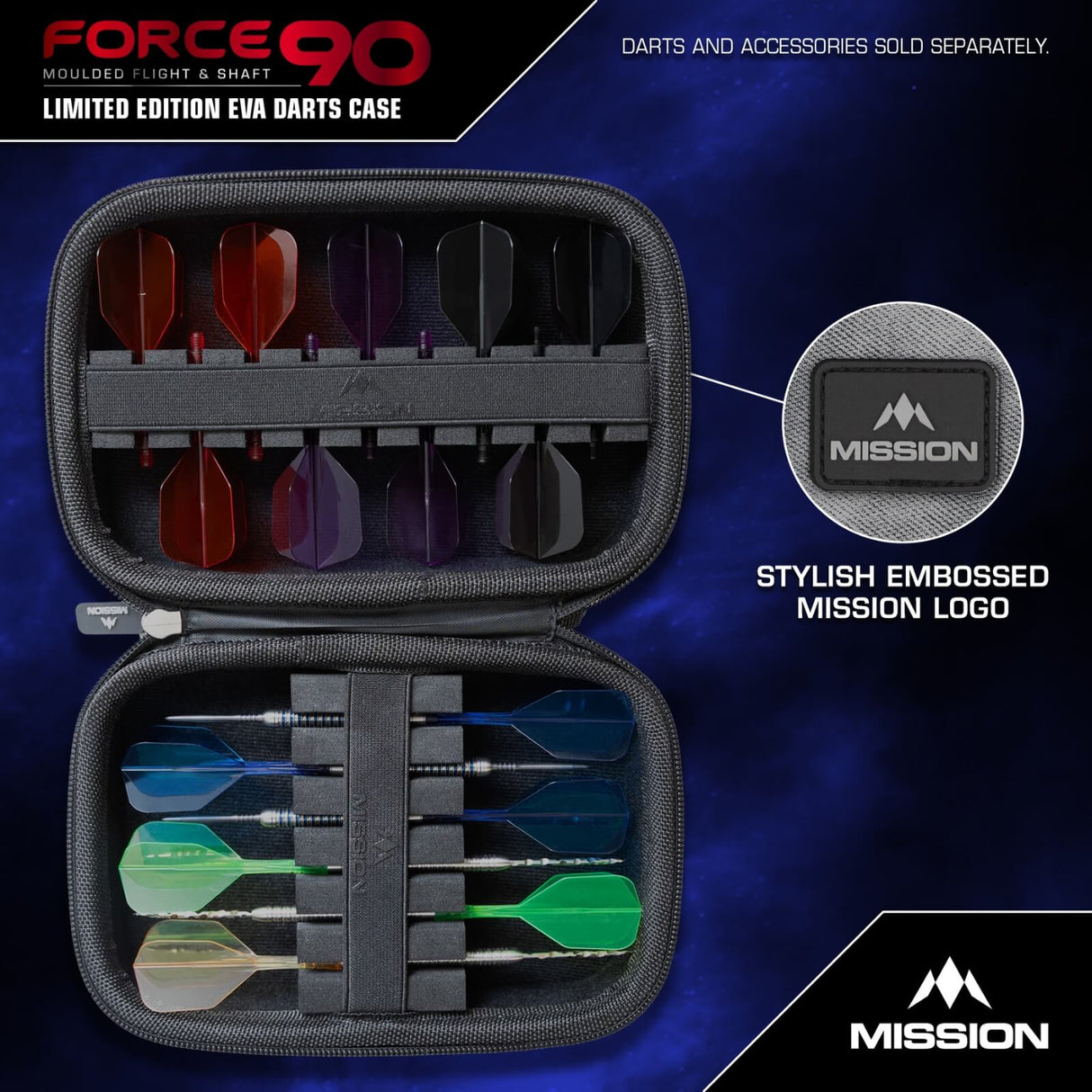 Mission - Force 90 Darts Case - Limited Edition Grey Denim
