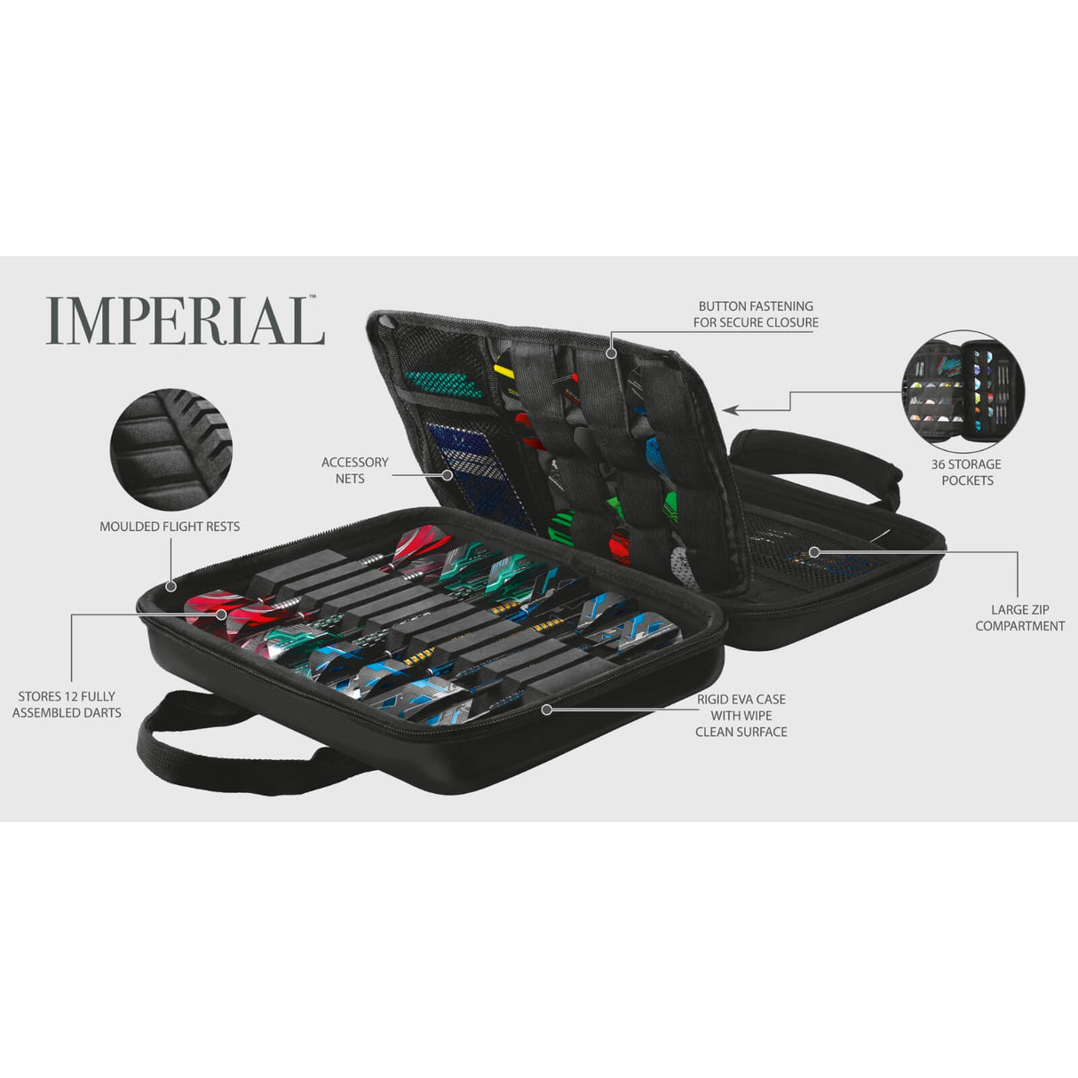 Harrows - Imperial Large Darts Case -
