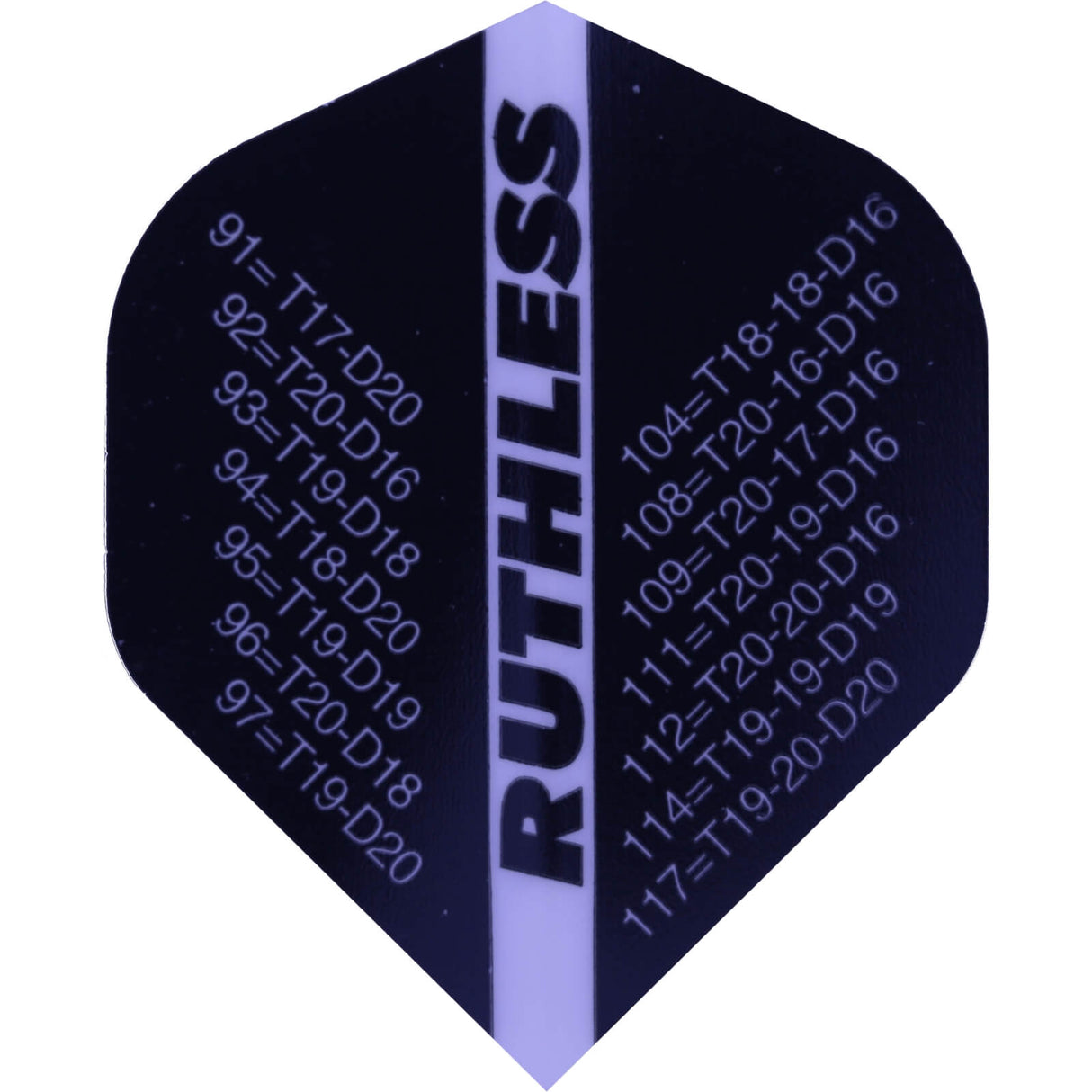 Ruthless - Checkout - Big Wing Dart Flights - Black