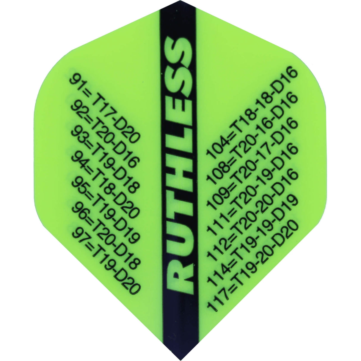 Ruthless - Checkout - Big Wing Dart Flights - Yellow