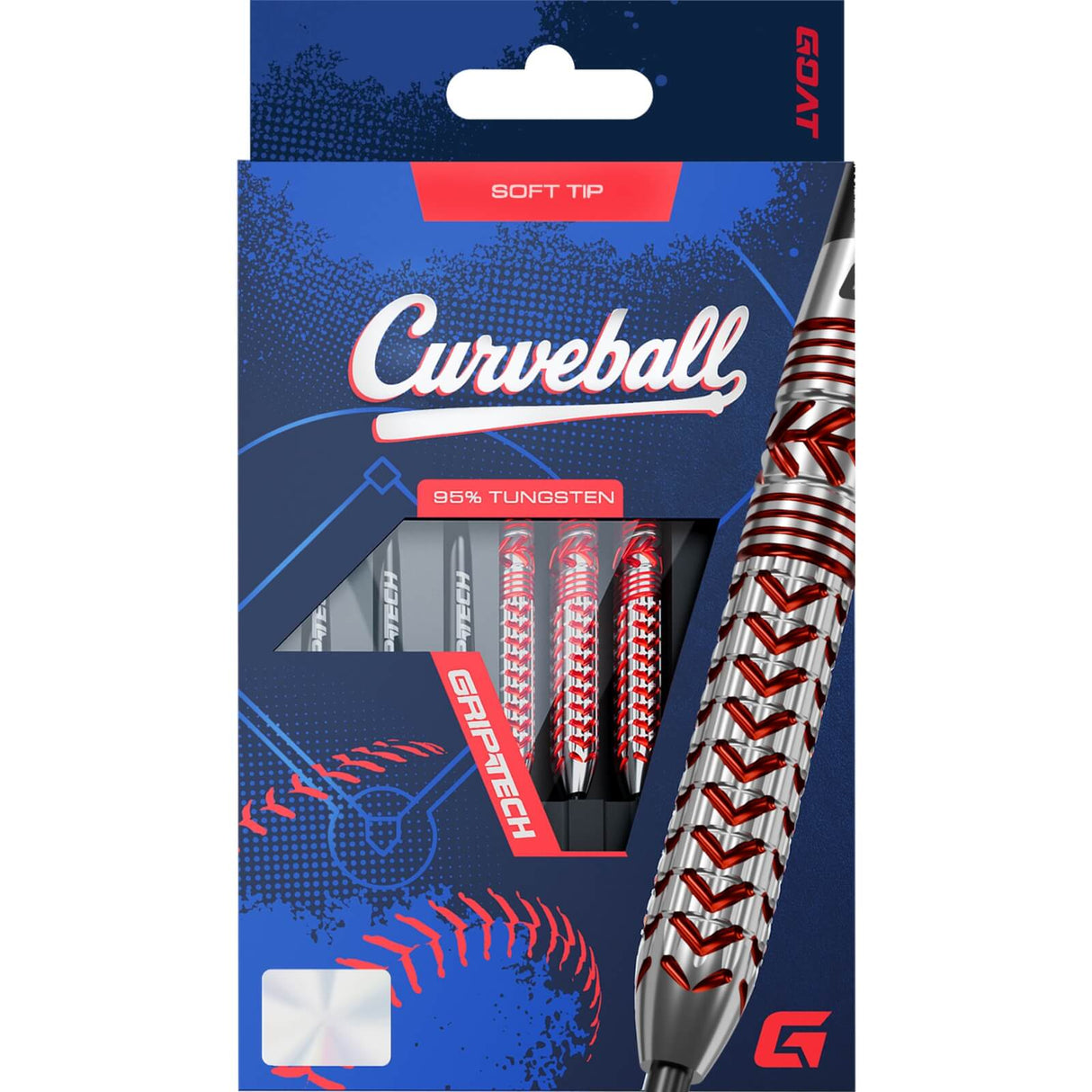 GOAT - Curveball Soft Tip Darts - 95% Tungsten - 20g -
