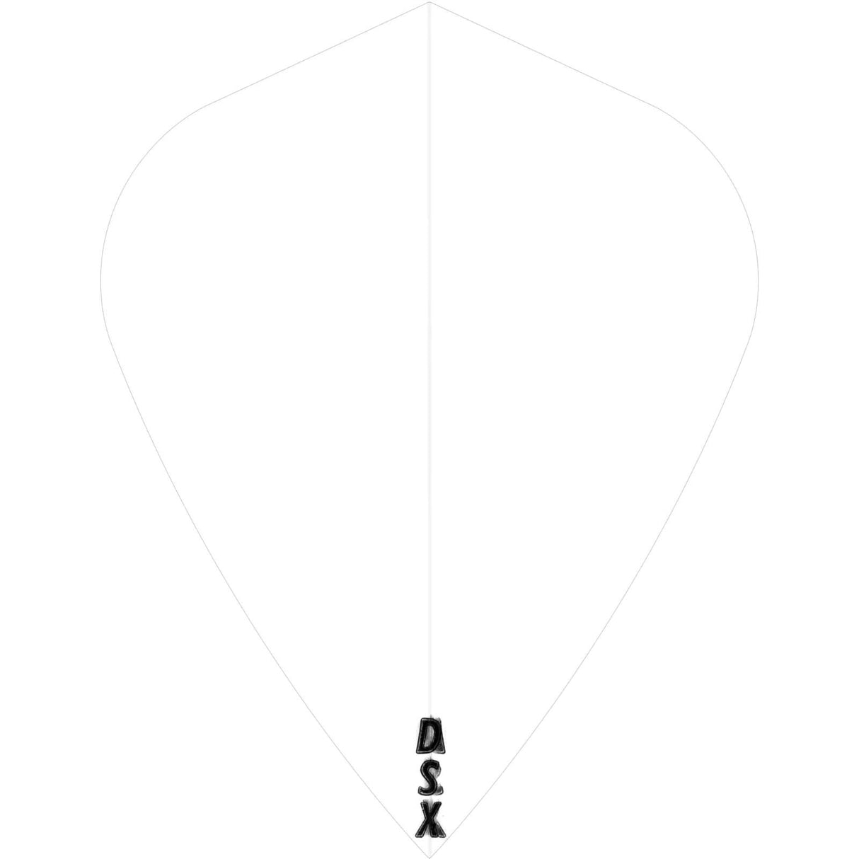 Designa - DSX Plain Colour - Kite Dart Flights - Clear