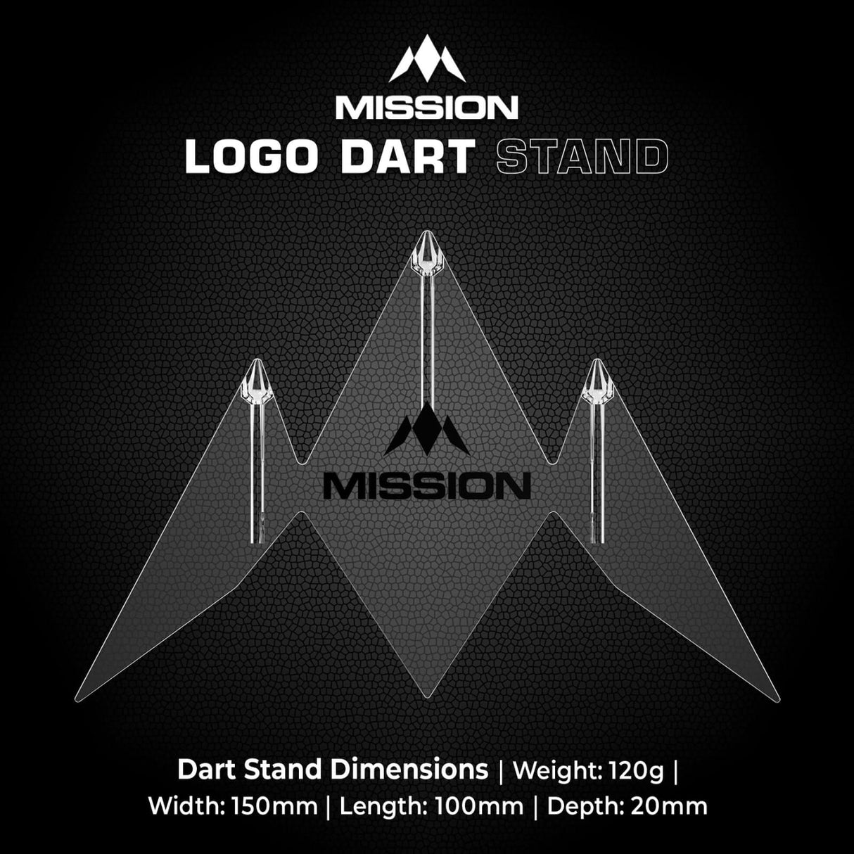 Mission - Logo Stand - Acrylic Darts Display Stand -