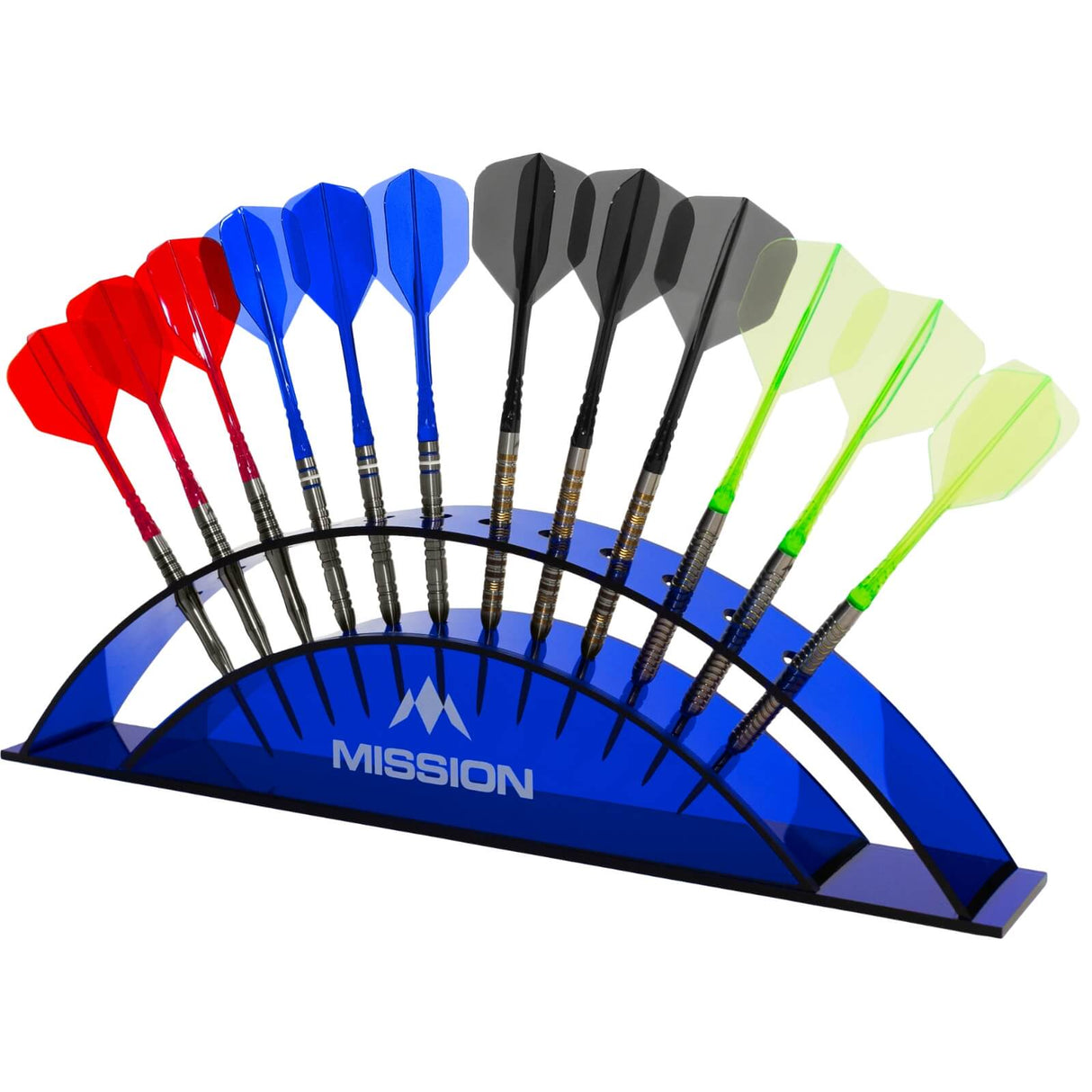 Mission - 12 Dart - Acrylic Display Stand - Blue