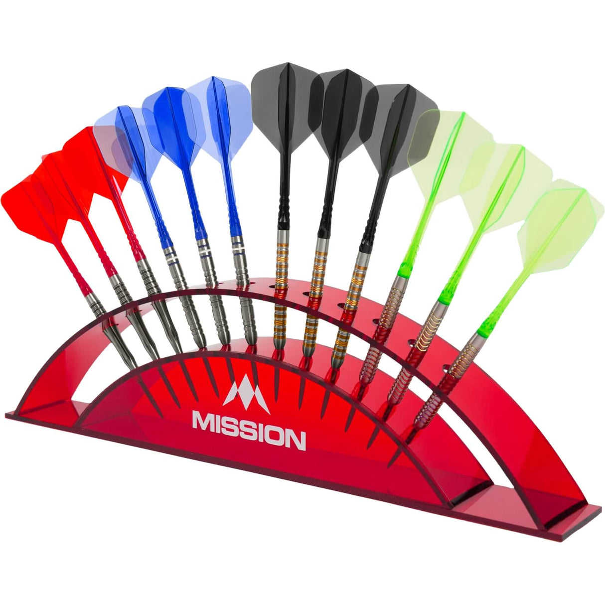 Mission - 12 Dart - Acrylic Display Stand - Red