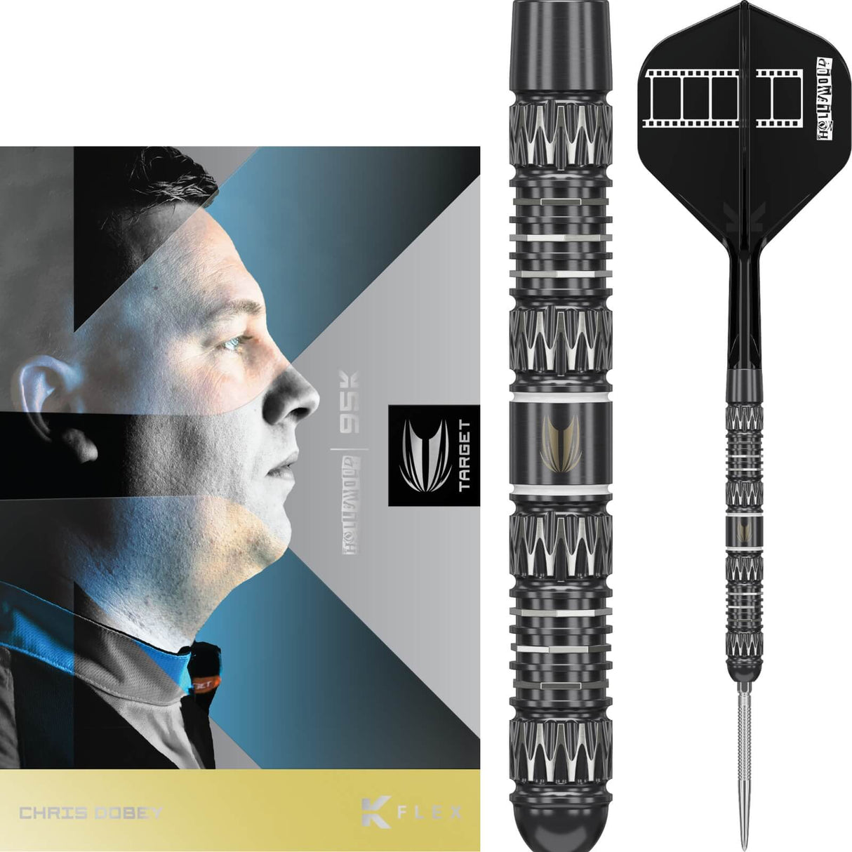 Target - Chris Dobey 95K Darts - Swiss Point - 95% Tungsten - 22g 23g 24g -