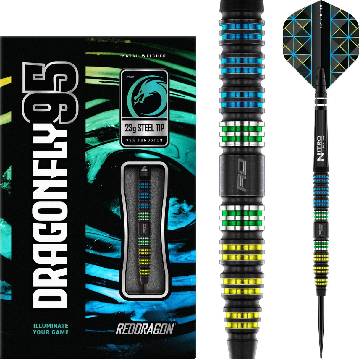 Red Dragon - Dragonfly 95 Darts - 95% Tungsten - 23g 25g -