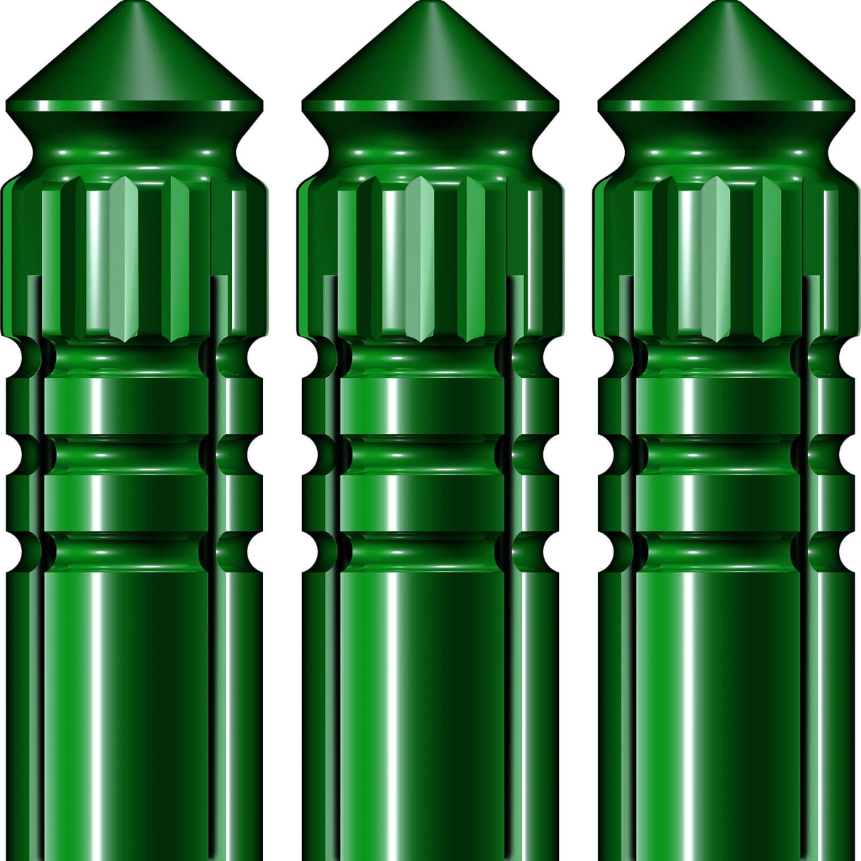 Mission - F-Protect Anodised Alloy Flight Protectors - Green