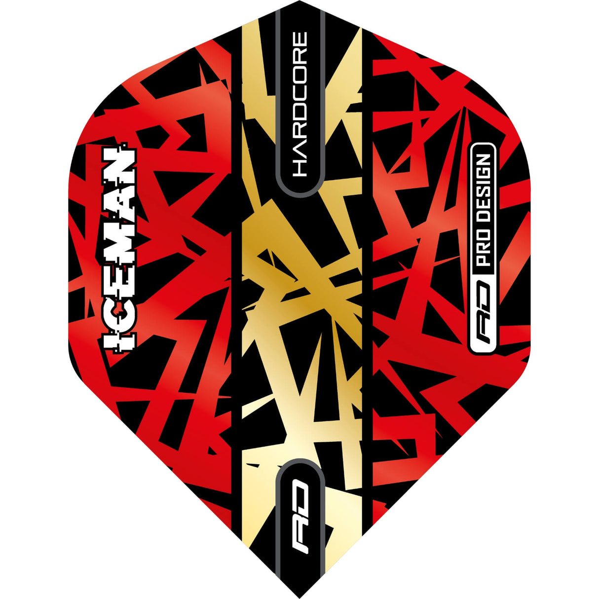 Red Dragon - Gerwyn Price Red Hardcore - Big Wing Dart Flights - F6871