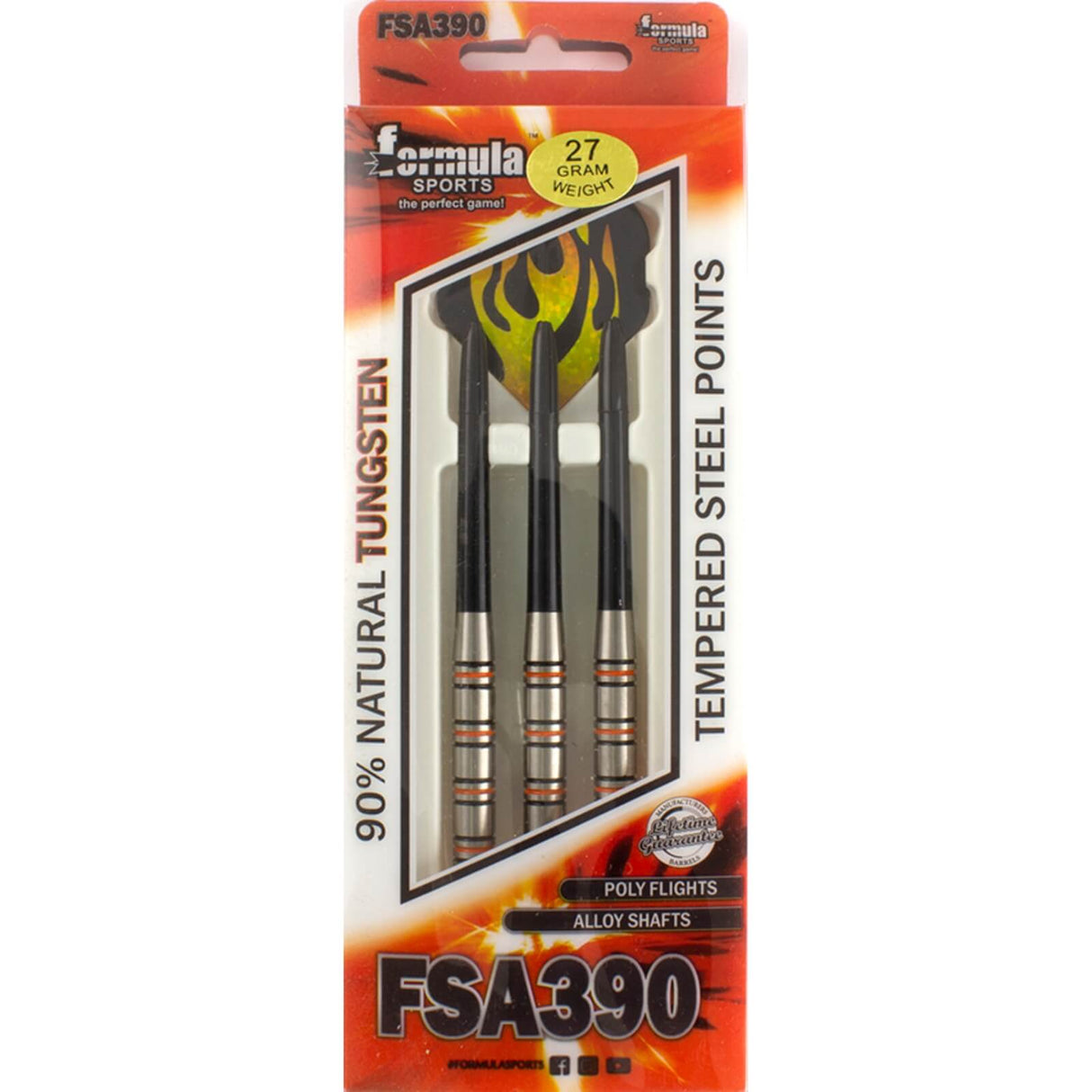 Formula Sports - FSA390 Darts - 90% Tungsten - 27g -