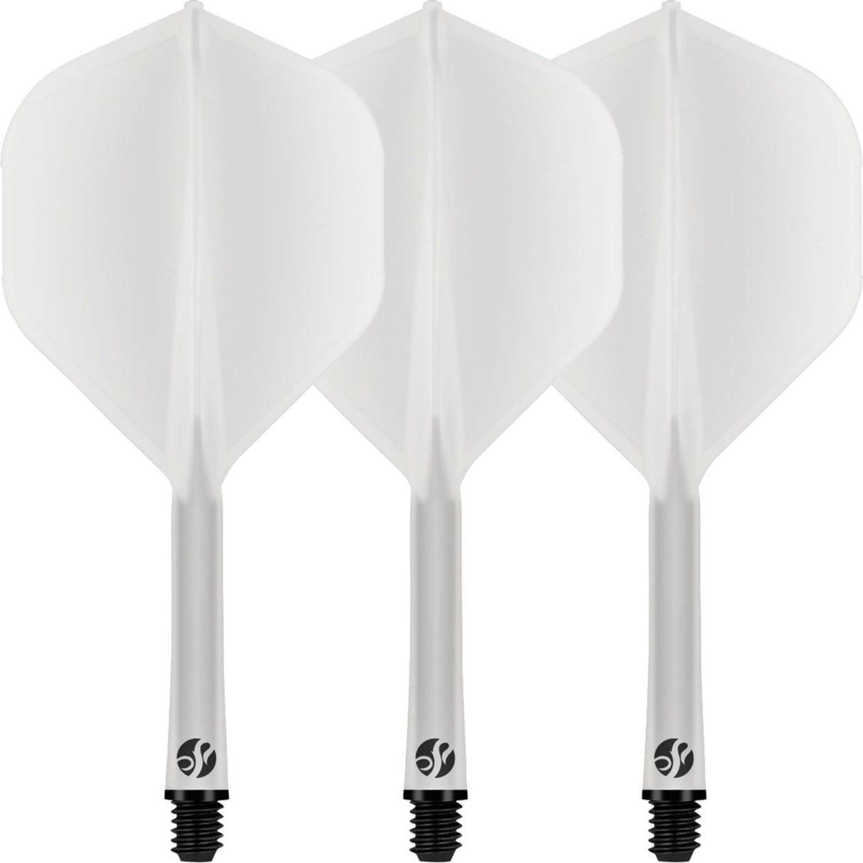 Shot - Flight Deck - Standard Dart Flights - Integrated Flight & Shaft System - Short (19.2mm) / Clear