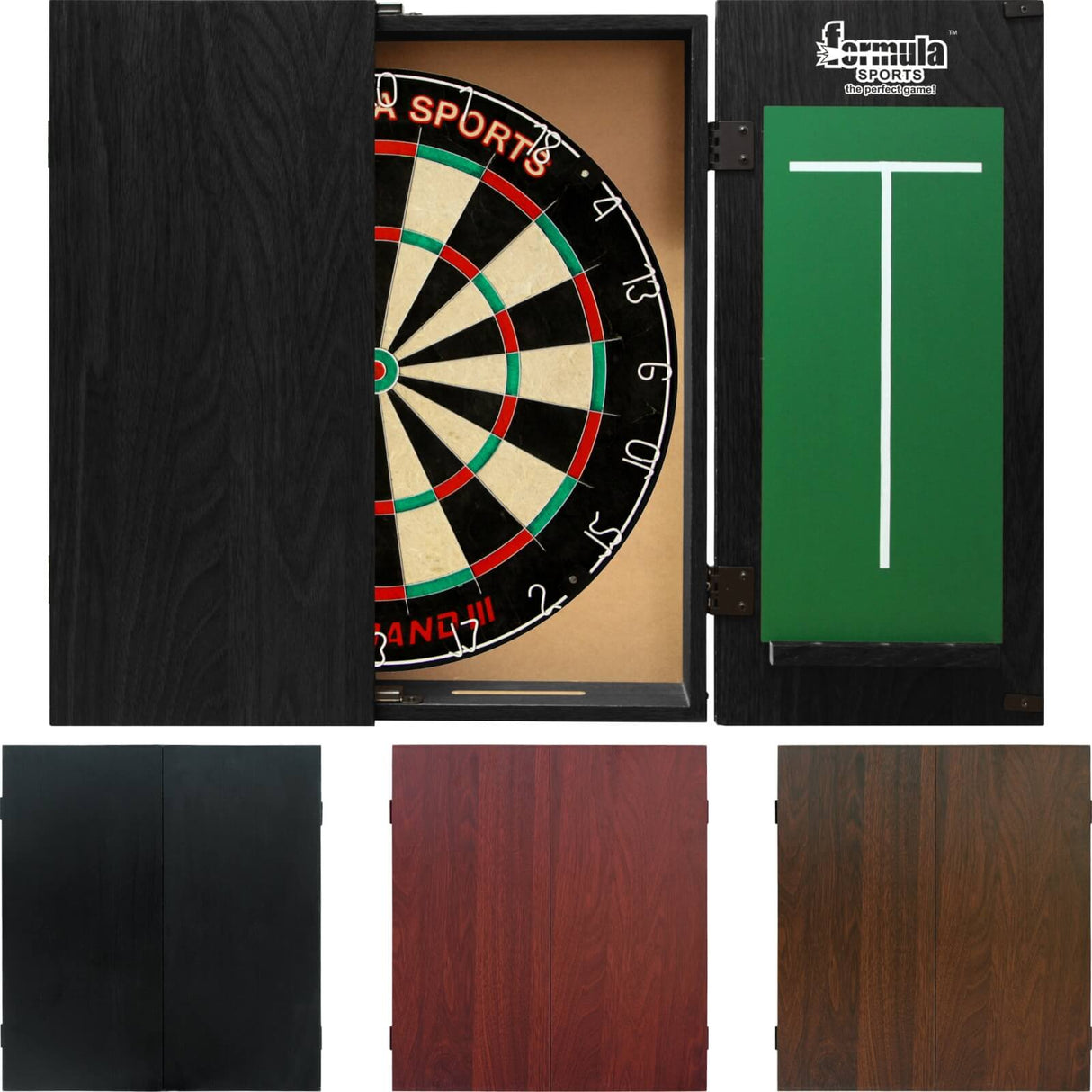 Formula Sports - Micro-Band III Dartboard & Cabinet Bundle -