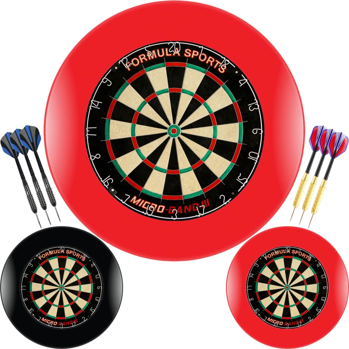 Formula Sports - Micro-Band III Dartboard & Surround Ready to Play Bundle -