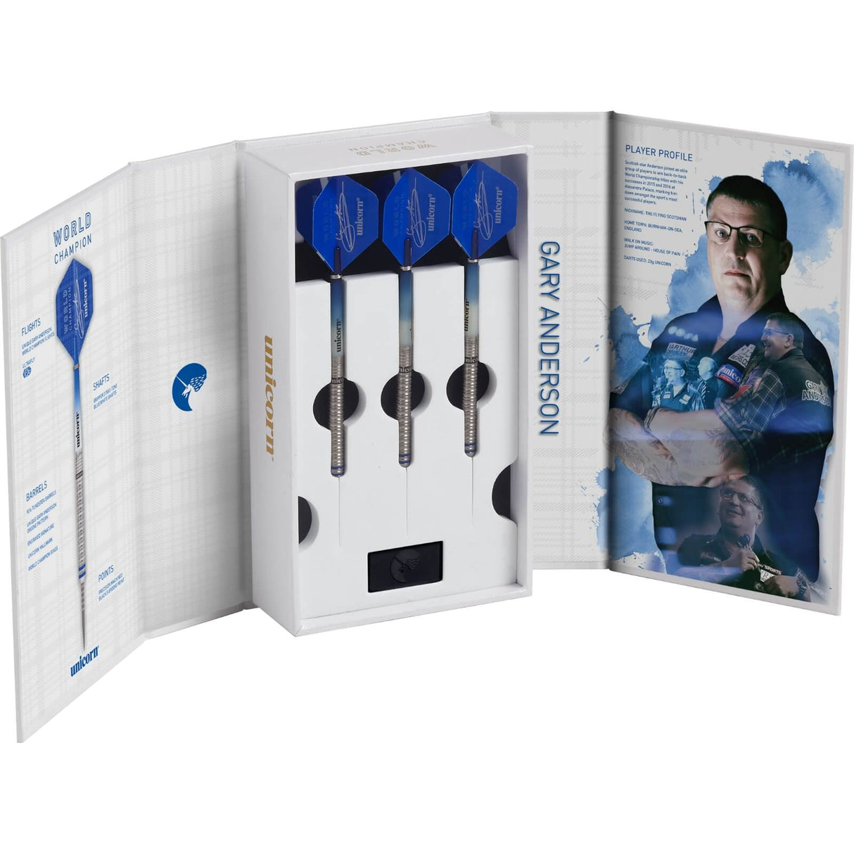 Unicorn - Gary Anderson World Champion Phase 3 Deluxe Edition Darts - 90% Tungsten - 21g 23g 25g 27g -