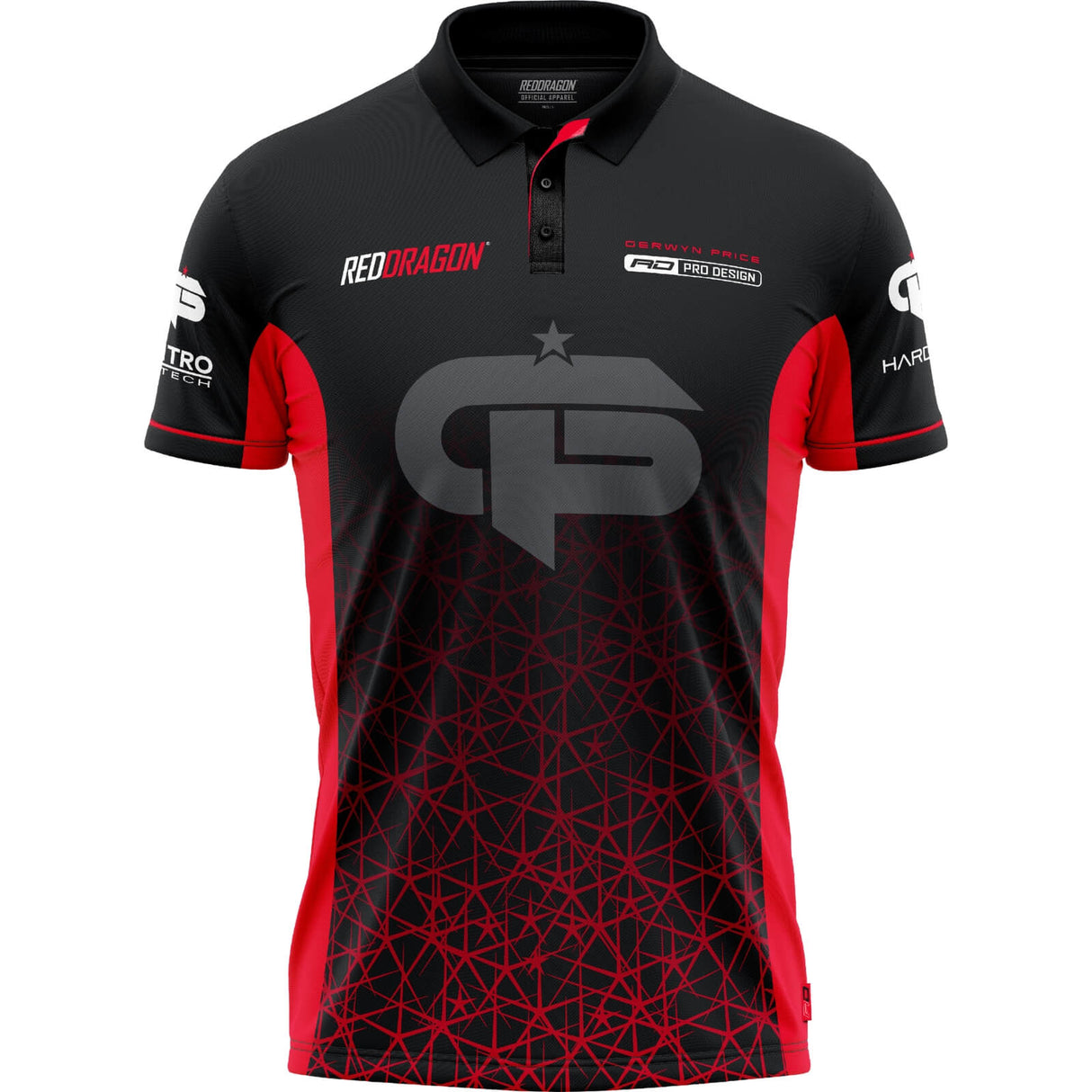 Red Dragon - Gerwyn Price Red Tour Polo Dart Shirt - S to 3XL -