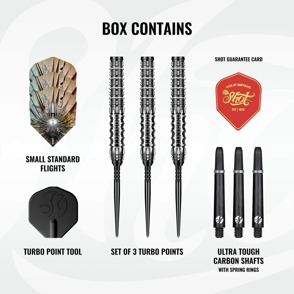 Shot - Gnarly Shredda Darts - Turbo Point - 90% Tungsten - 23g 24g 26g