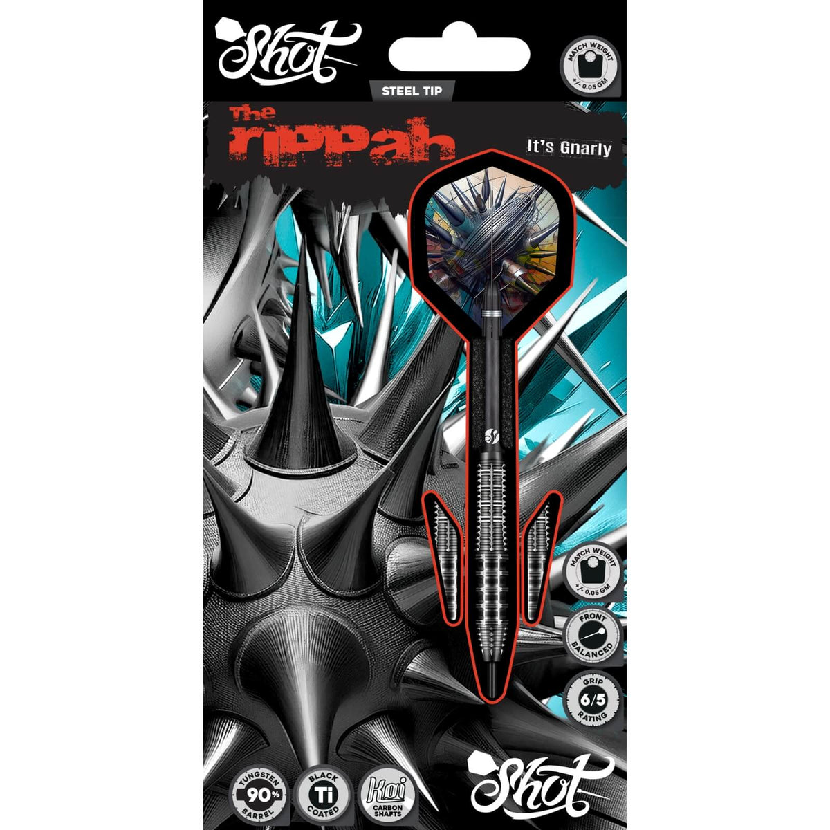 Shot - Gnarly Rippah Darts - 90% Tungsten - 22g 23g 24g 26g -
