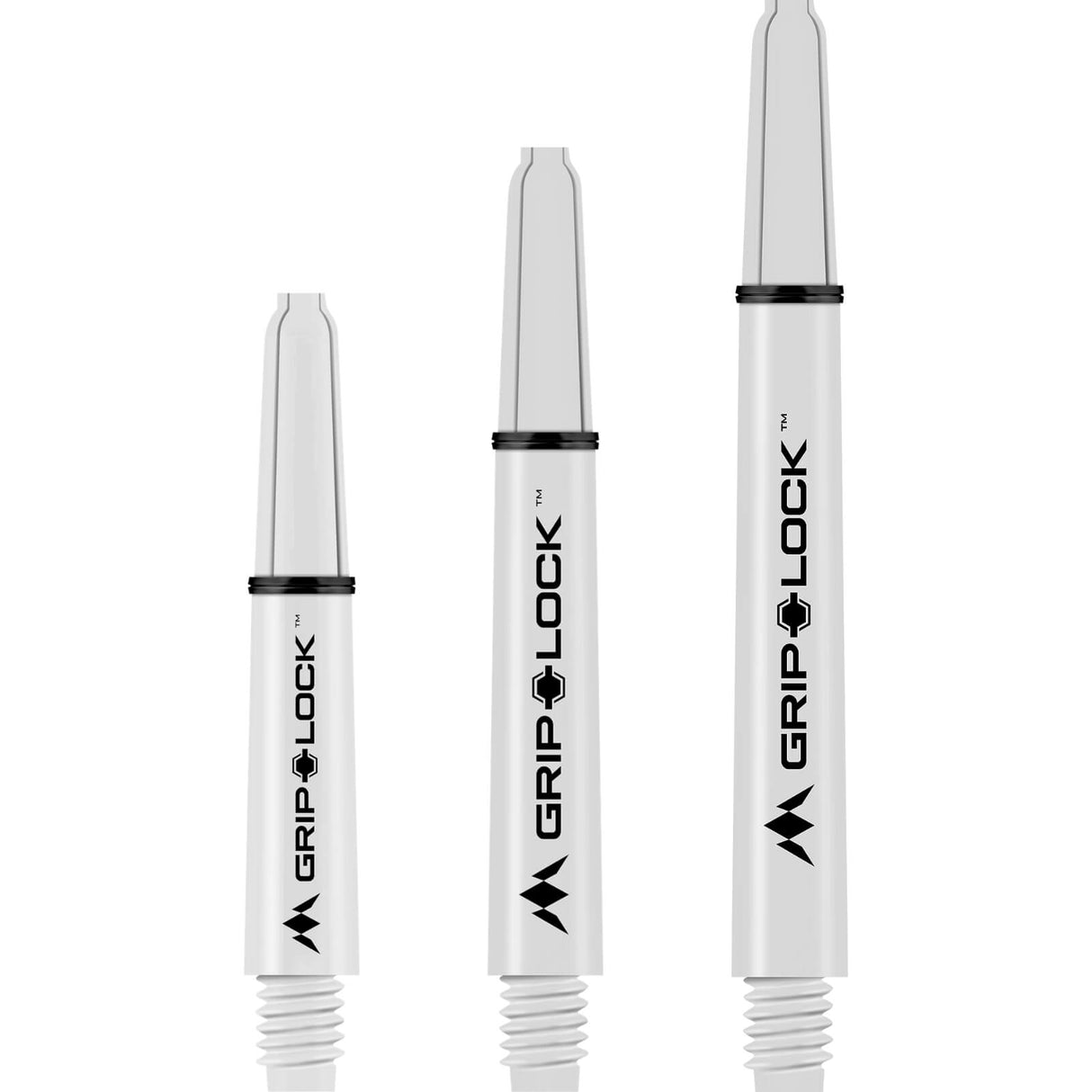 Mission - GripLock Nylon Dart Shafts - Short (34mm) / White