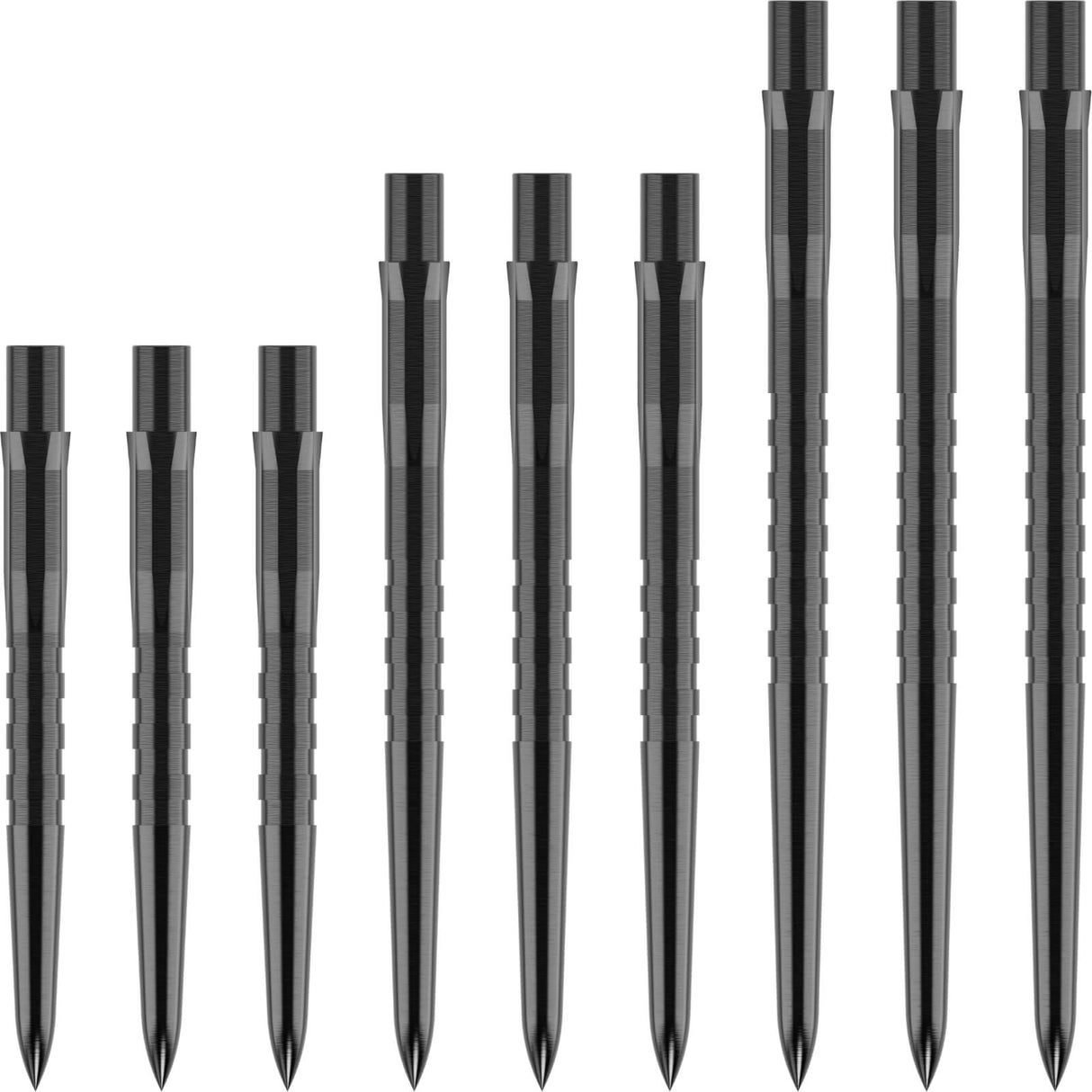 Mission - Caliburn EVO Grooved Dart Points - 26mm 32mm 38mm - 26mm / Black