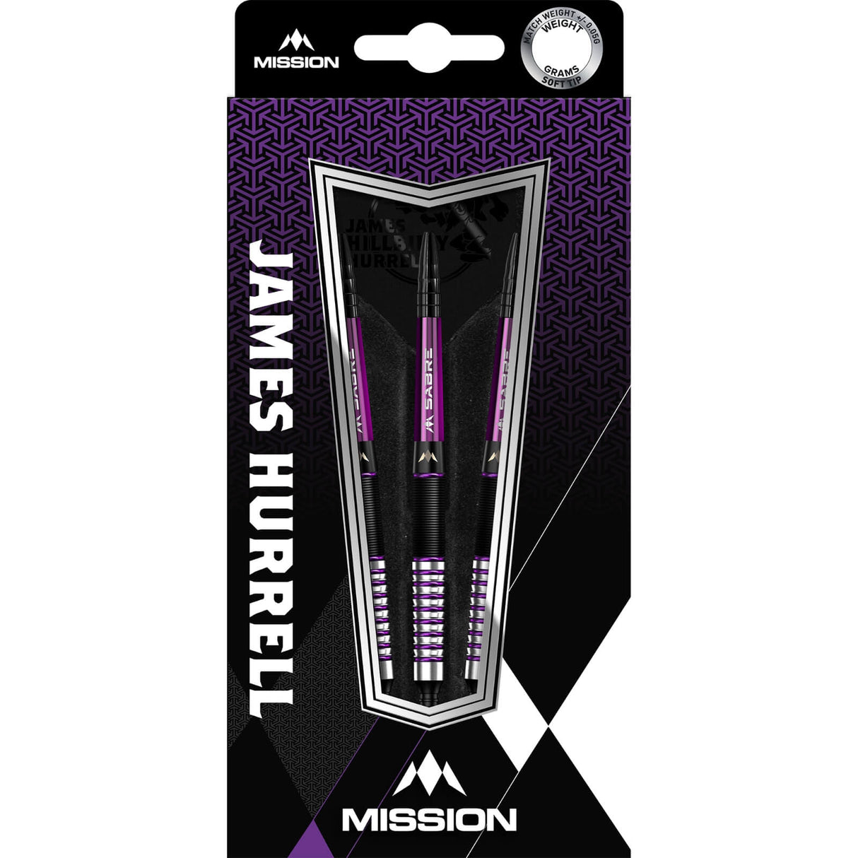 Mission - James Hurrell Darts - Soft Tip - 90% Tungsten - 18g -