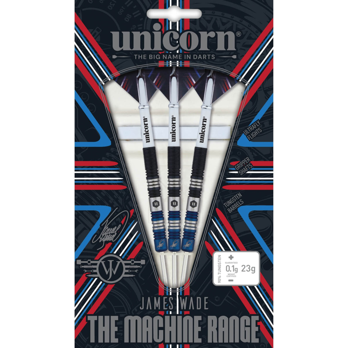 Unicorn - James Wade The Machine Two Tone Darts - 90% Tungsten - 21g 23g 25g -