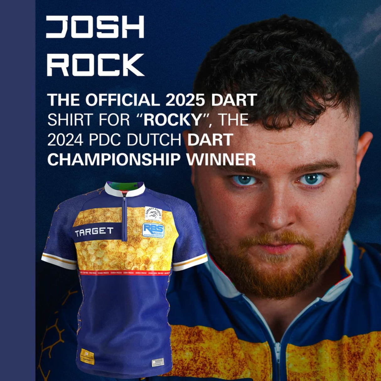 Target - Official Josh Rock Playing Shirt - S to 4XL -