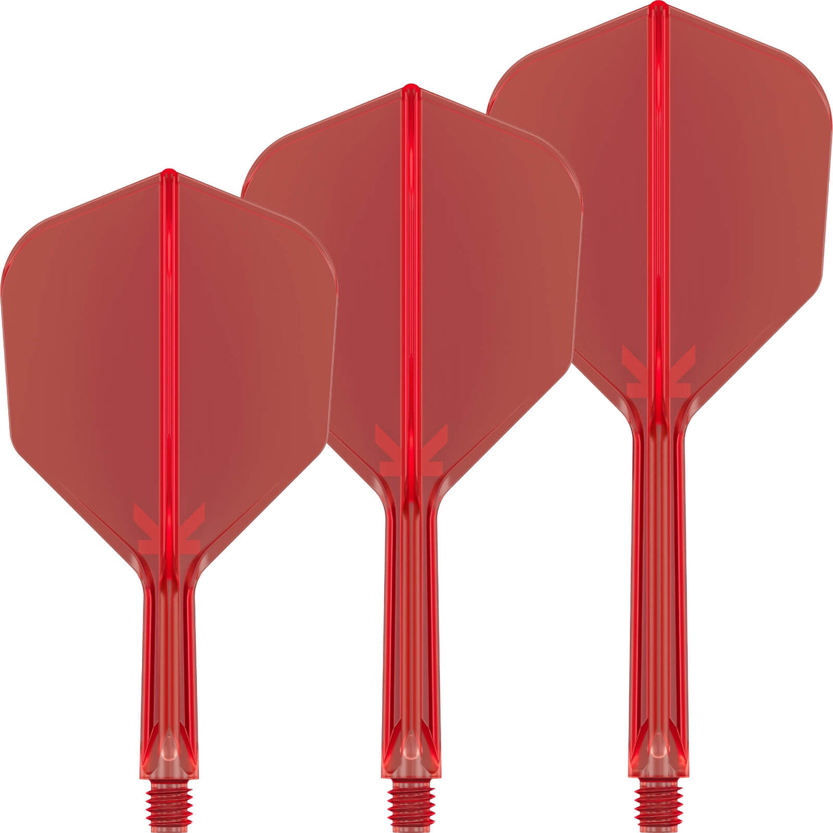 Target - K-Flex - Standard Dart Flights - Integrated Flight & Shaft System - Short (19mm) / Red
