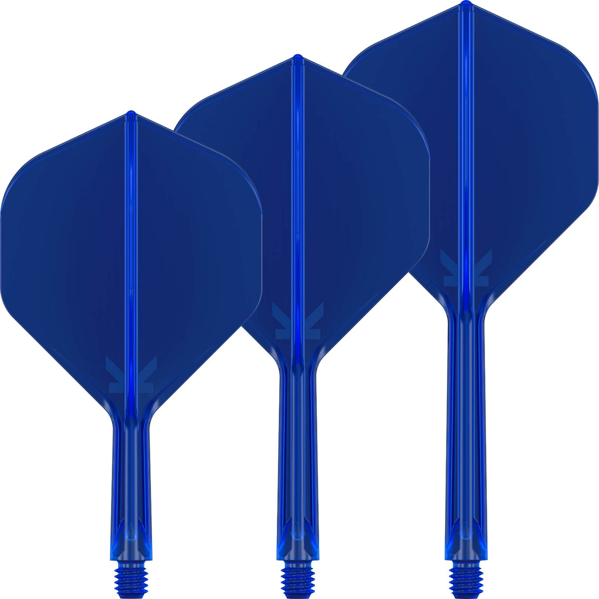 Target - K-Flex - Big Wing Dart Flights - Integrated Flight & Shaft System - Short (19mm) / Blue