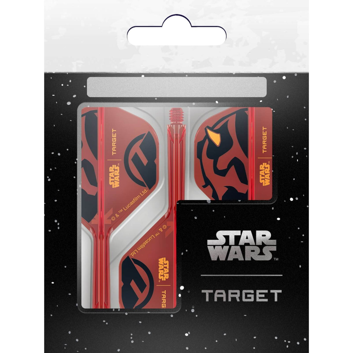 Target - Star Wars Darth Maul K-Flex - Big Wing Dart Flights - Integrated Flight & Shaft System -