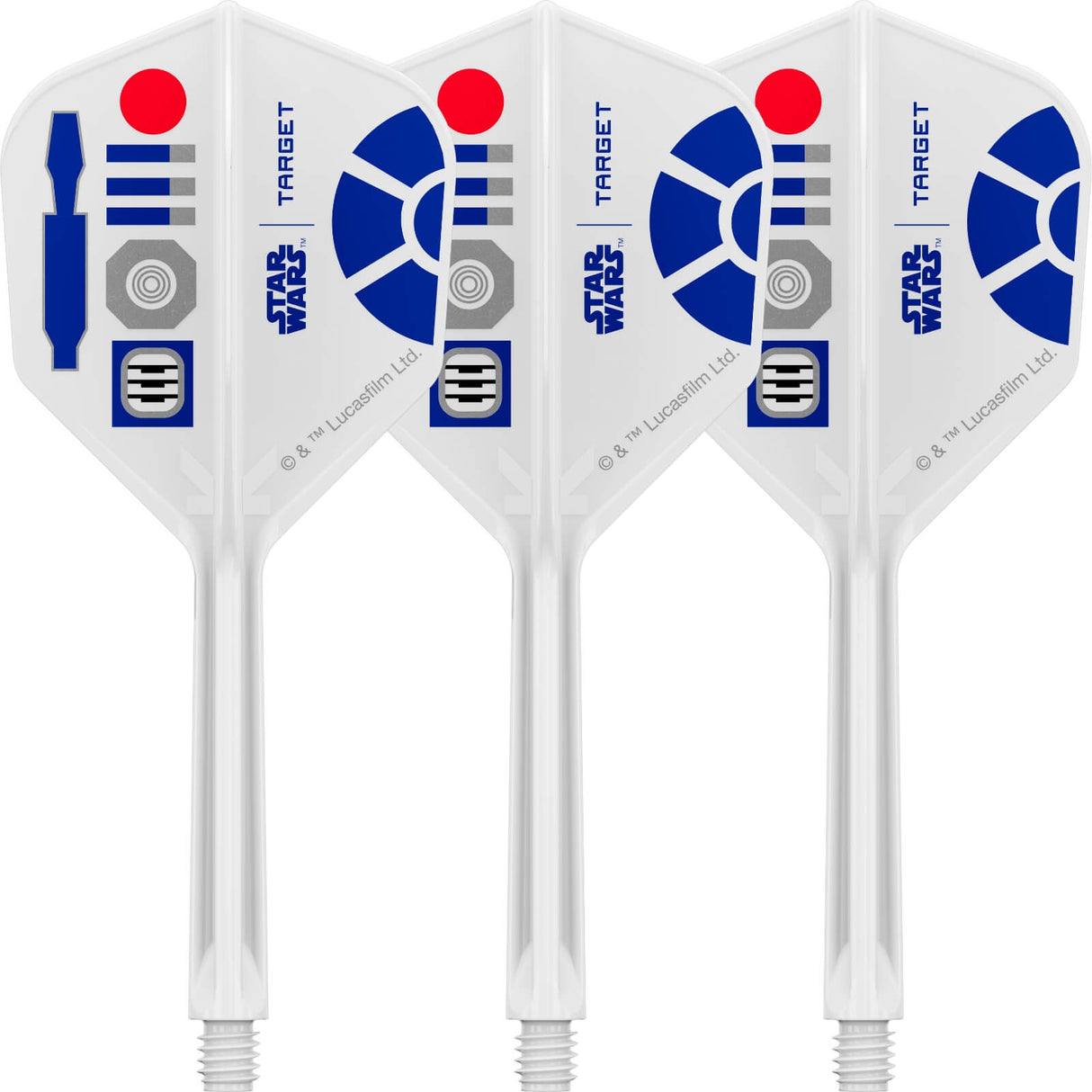 Target - Star Wars R2-D2 K-Flex - Standard Dart Flights - Integrated Flight & Shaft System - Medium (33mm)