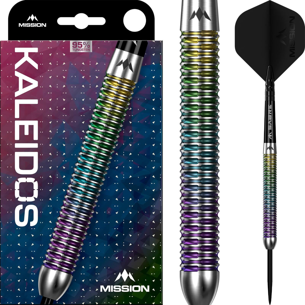 Mission - Kaleidos Darts - 95% Tungsten - 21g 23g 25g