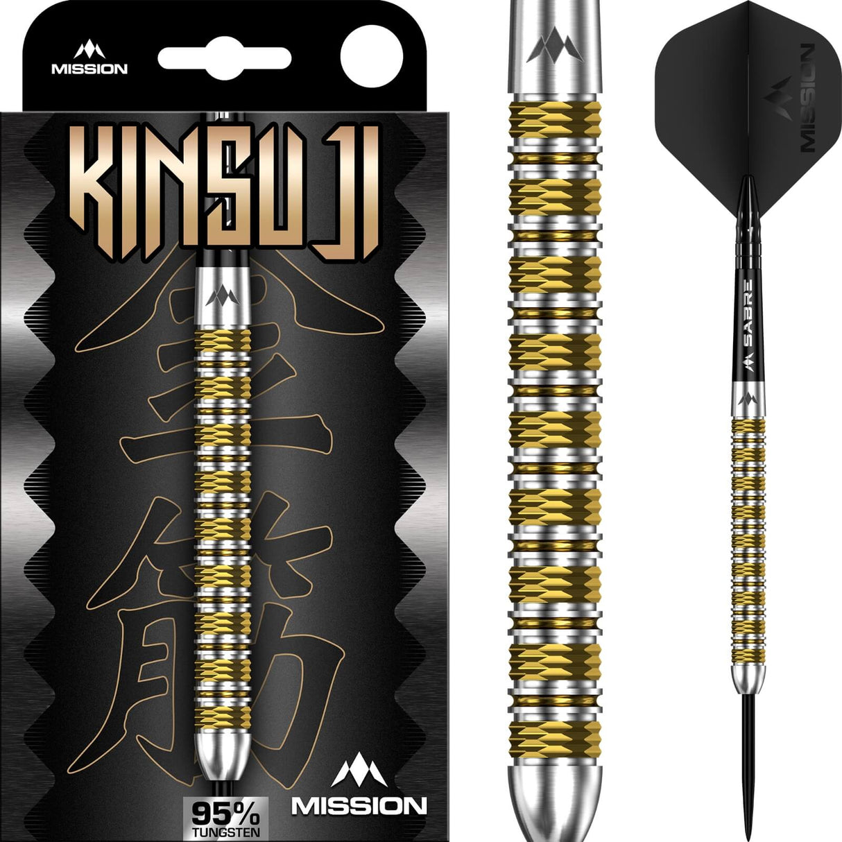 Mission - Kinsuji Darts - 95% Tungsten - 22g 24g 26g
