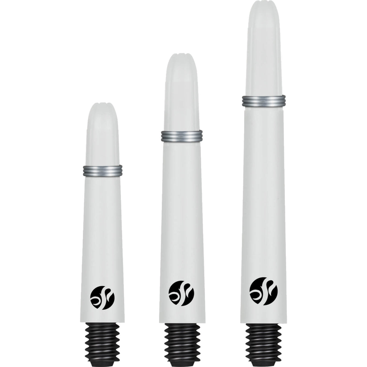 Shot - Koi Coloured - Carbon Dart Shafts - Short (35mm) / White