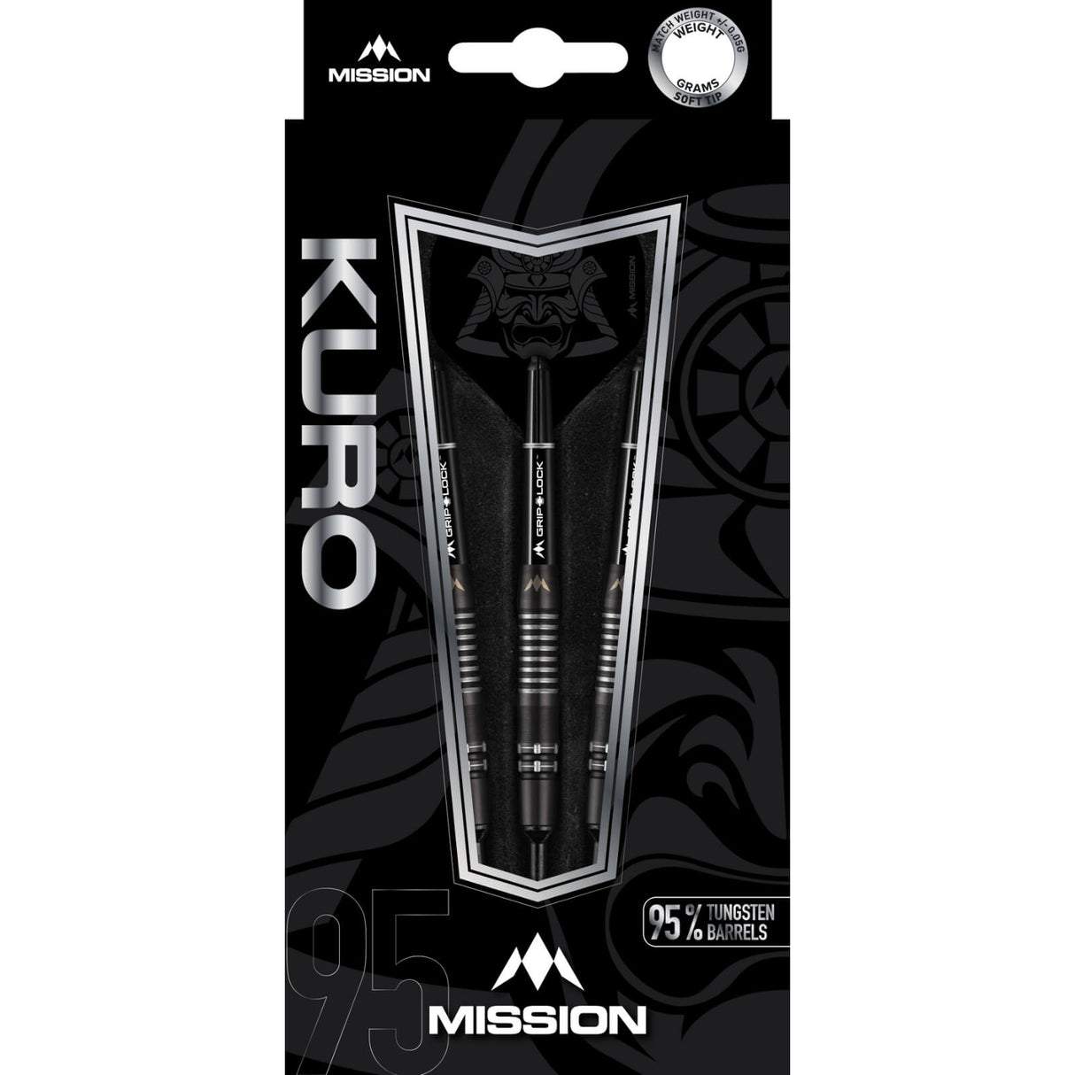 Mission - Kuro M2 Darts - Soft Tip - 95% Tungsten - 19g 21g -