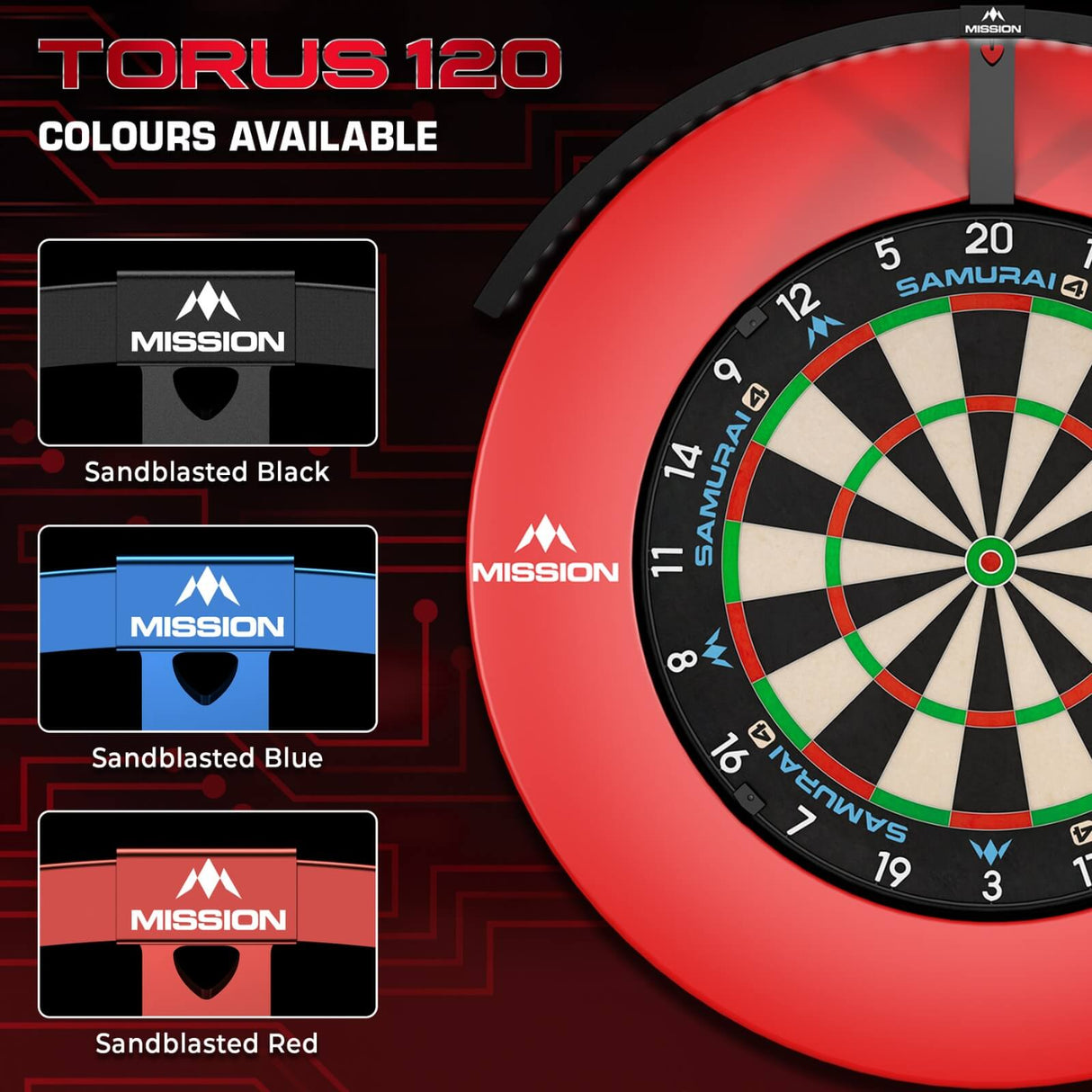 Mission - Torus 120 - Portable LED Dartboard Light -