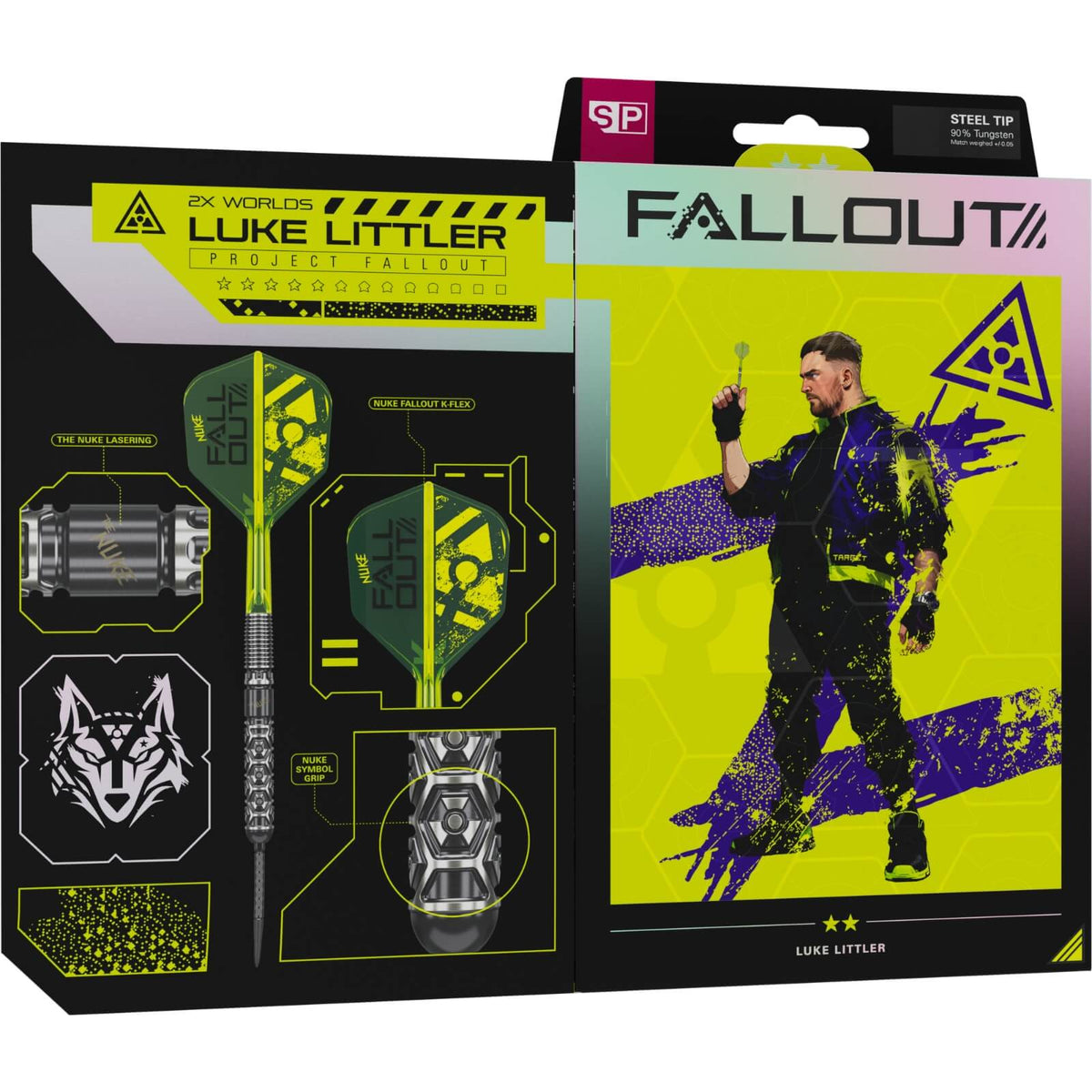 Target - Luke Littler Fallout Darts - Swiss Point - 90% Tungsten - 22g 23g 24g
