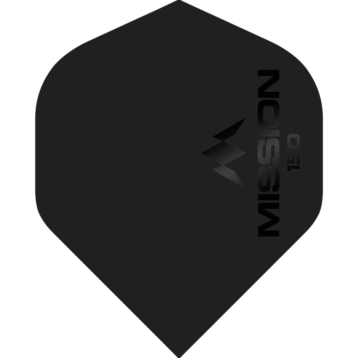 Mission - Logo 150 - Big Wing Dart Flights - Black