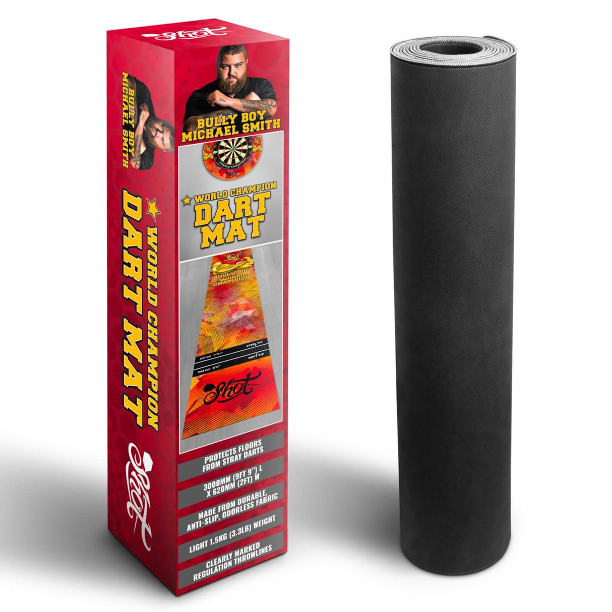 Shot - Michael Smith Bully Boy Dart Mat -