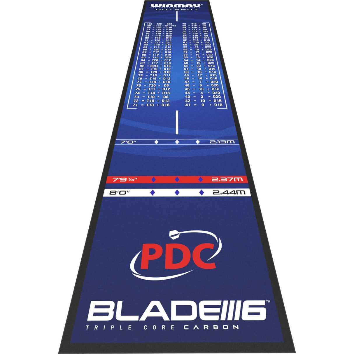 Winmau - Pro Zone Outshot Soft Feel Dart Mat -